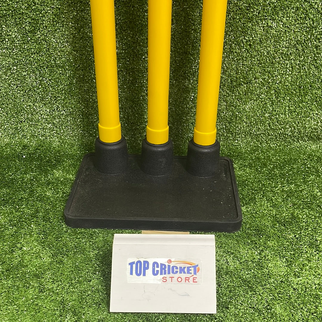 Aridox Cricket Plastic Stumps with Rubber Base by Aridox - side view - TopCricketStore