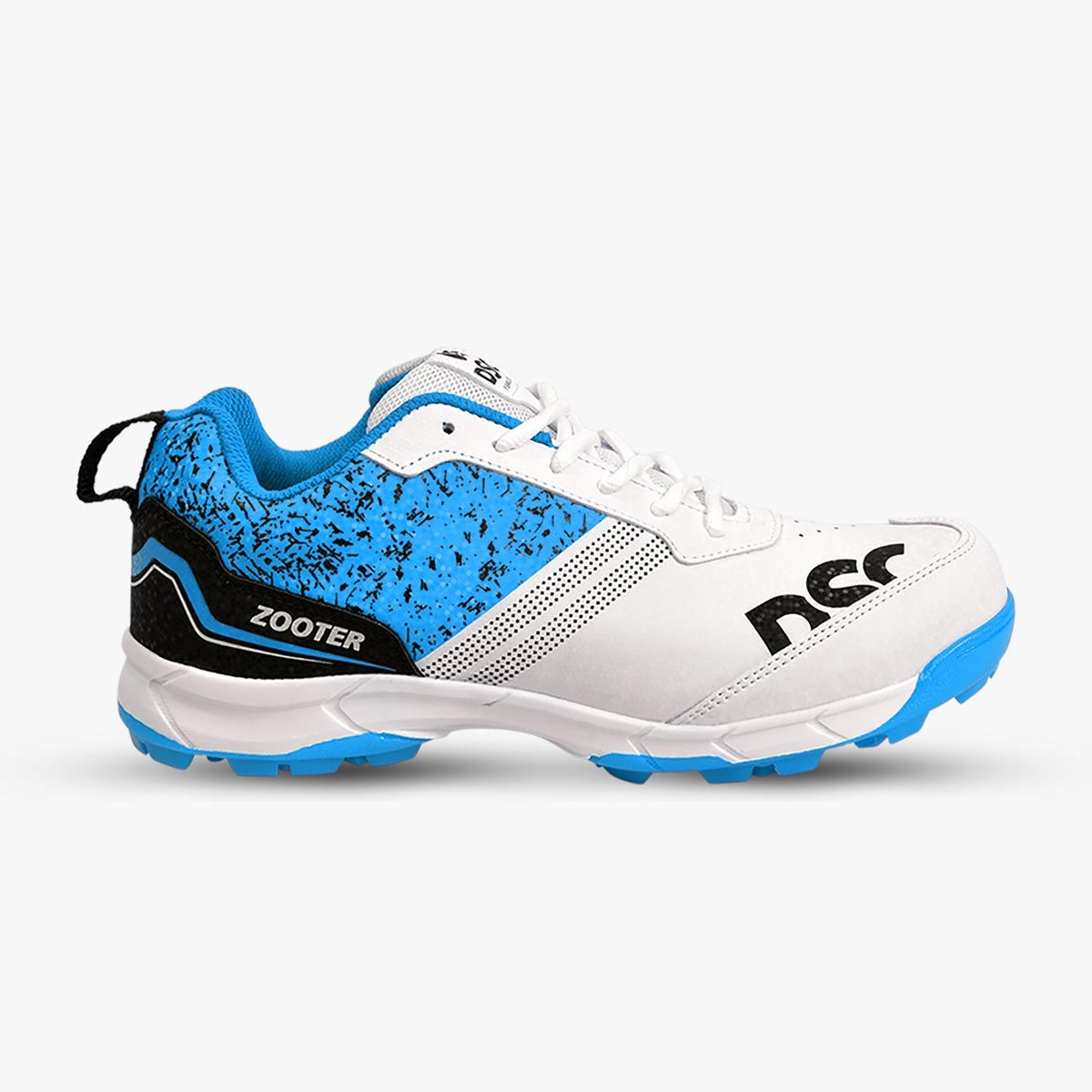 DSC Zooter Junior Cricket Shoes Blue and White