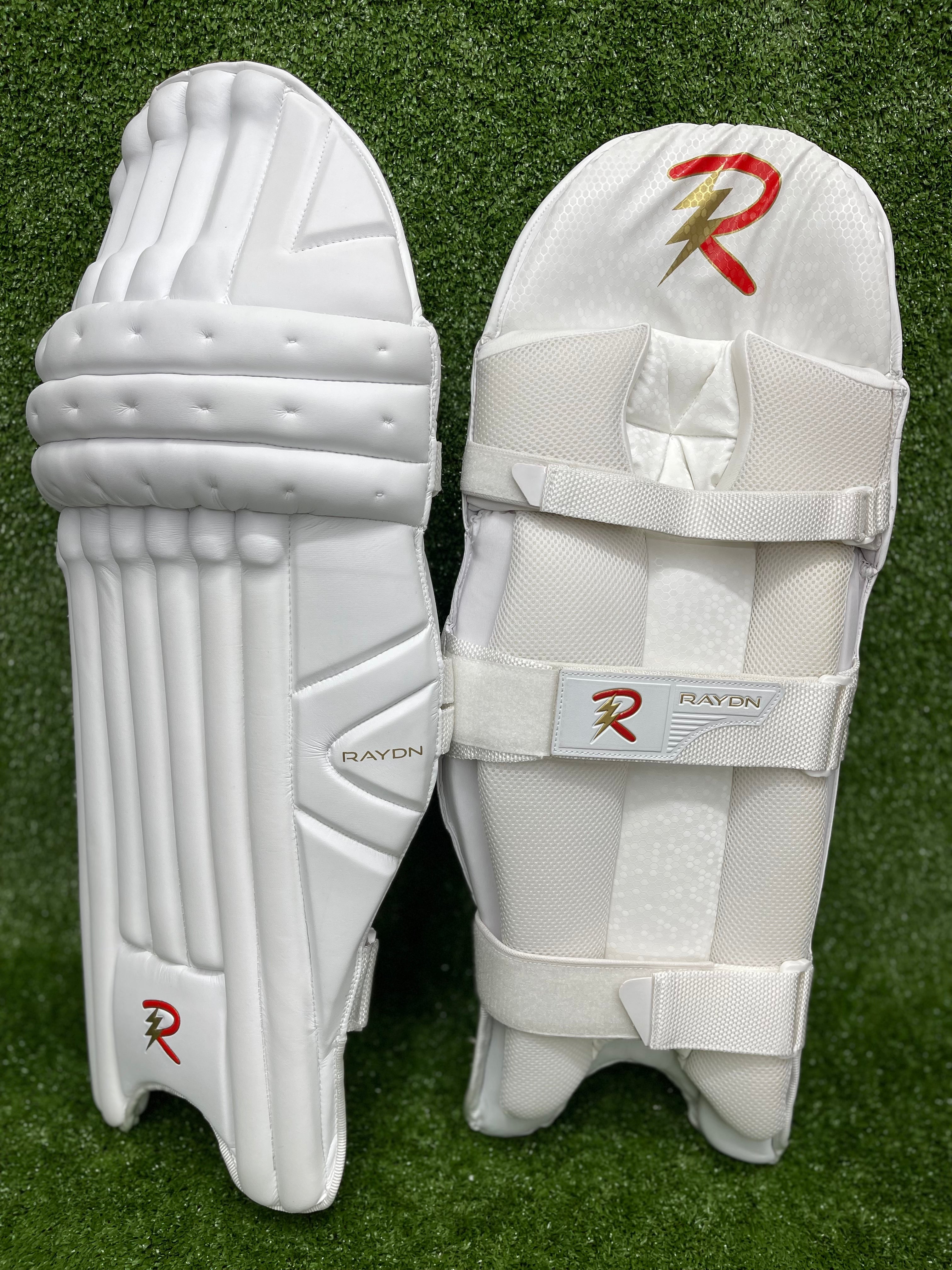 Raydn Cricket Adult Batting Pads (White / Navy Blue / Black)