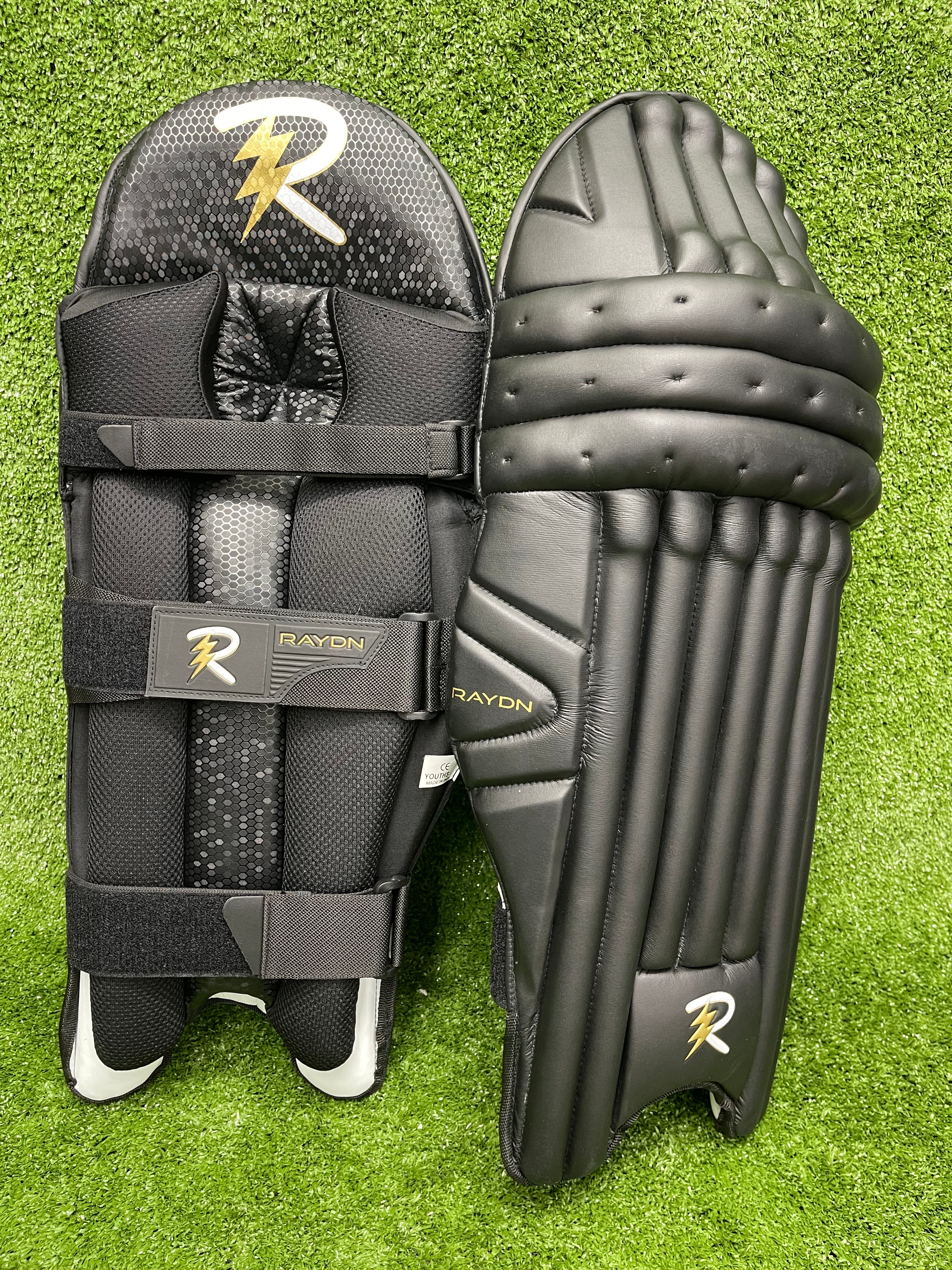 Raydn Cricket Adult Batting Pads (White / Navy Blue / Black)