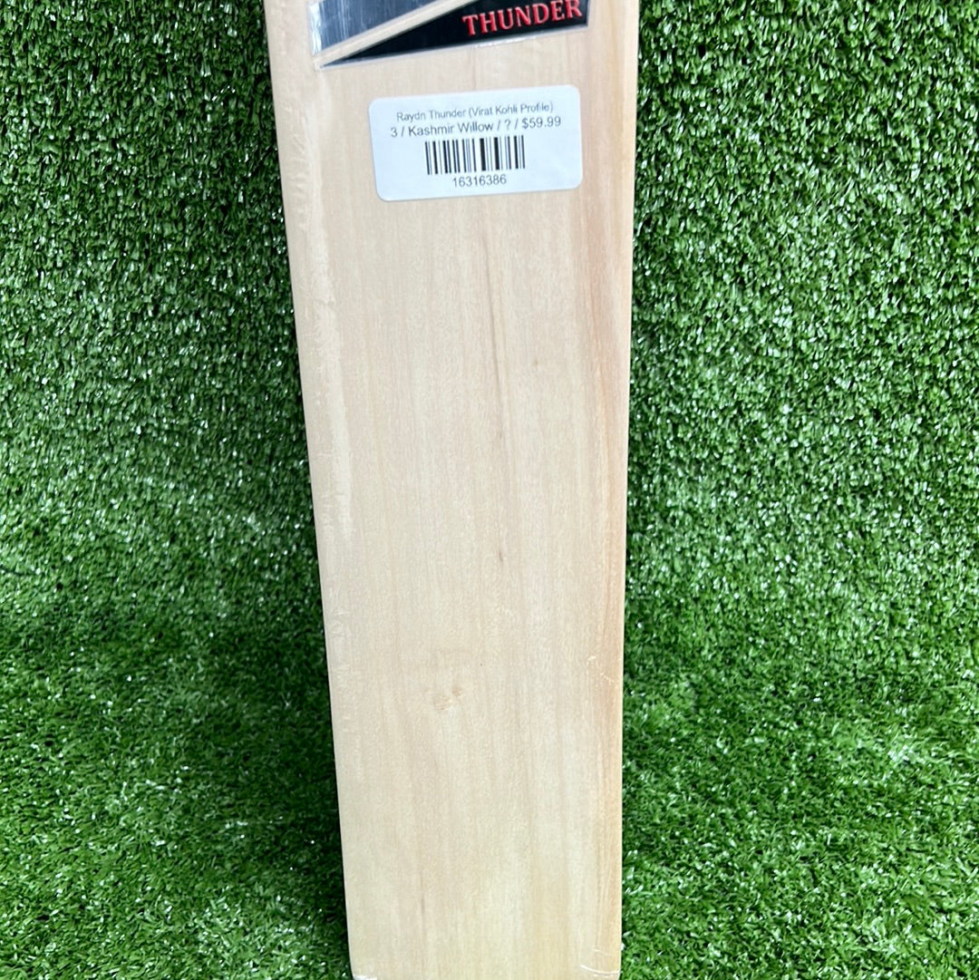 Raydn Thunder (Virat Kohli Profile) Kashmir Willow Light Weight Junior Tennis Ball Cricket Bat