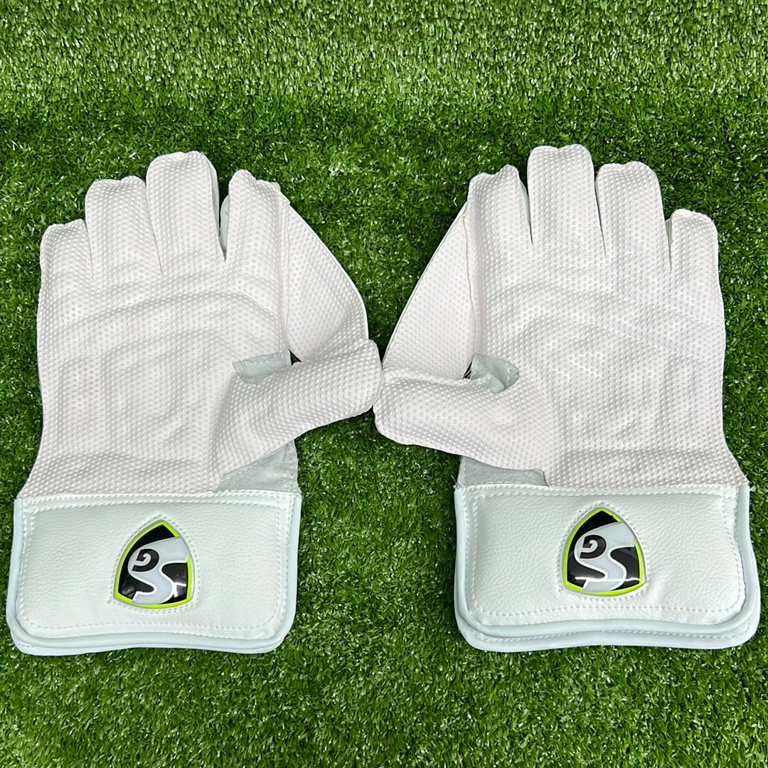 SG Club Junior / Youth Cricket Wicket Keeping Gloves by SG - back view - TopCricketStore