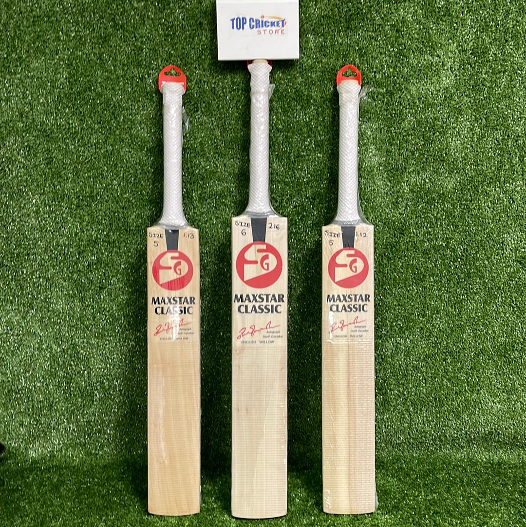 SG Maxstar Classic English Willow Junior Cricket Bat