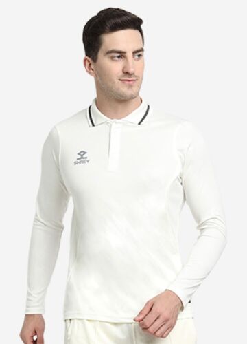 Shrey Premium Cricket Whites Adult Long Sleeves Shirt