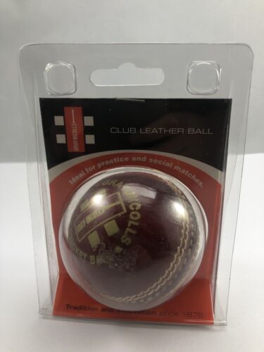 Gray Nicolls Cricket Leather Ball Club Original Solid Hide