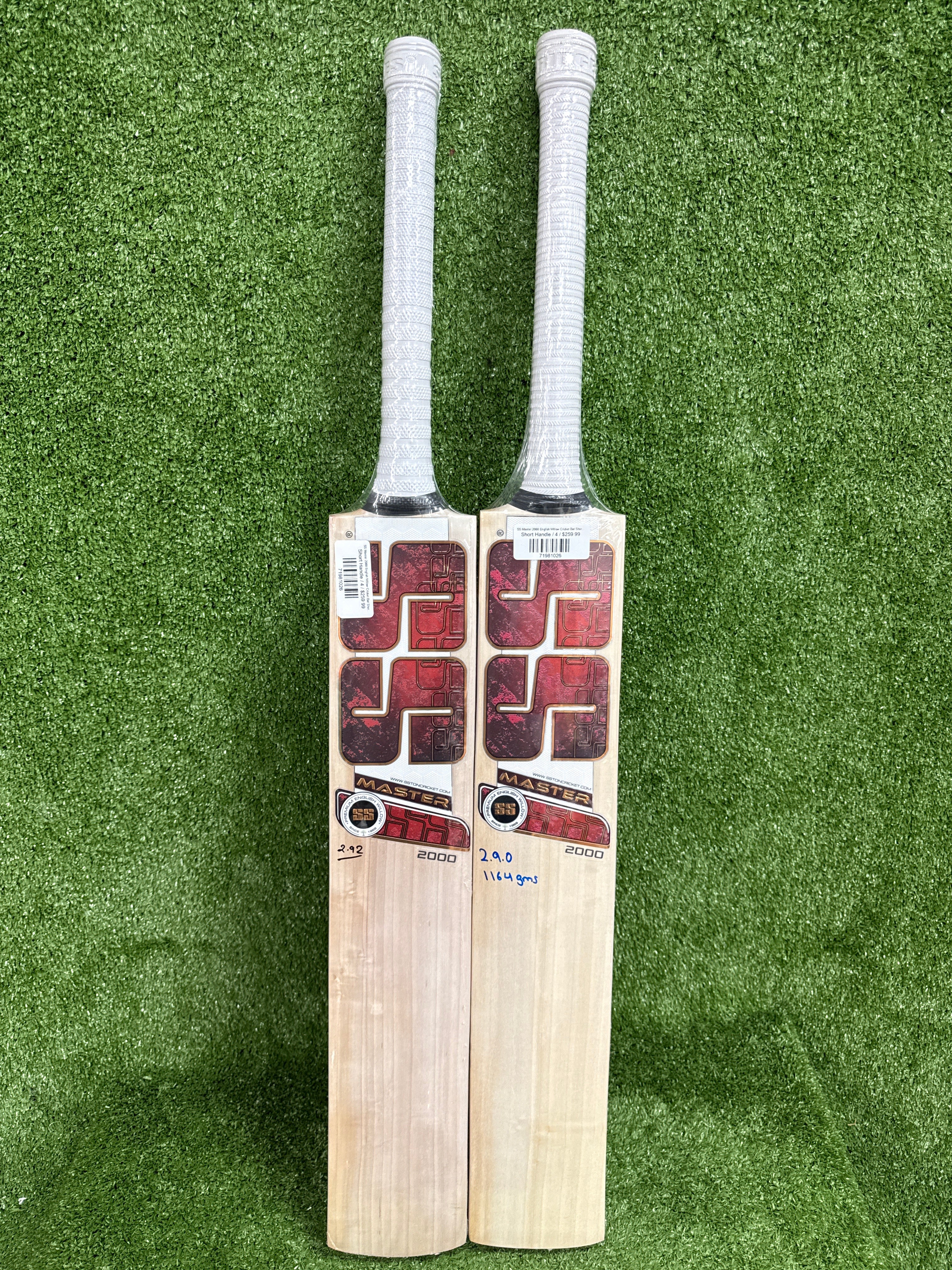 SS Master 2000 English Willow Cricket Bat | TopCricketStore