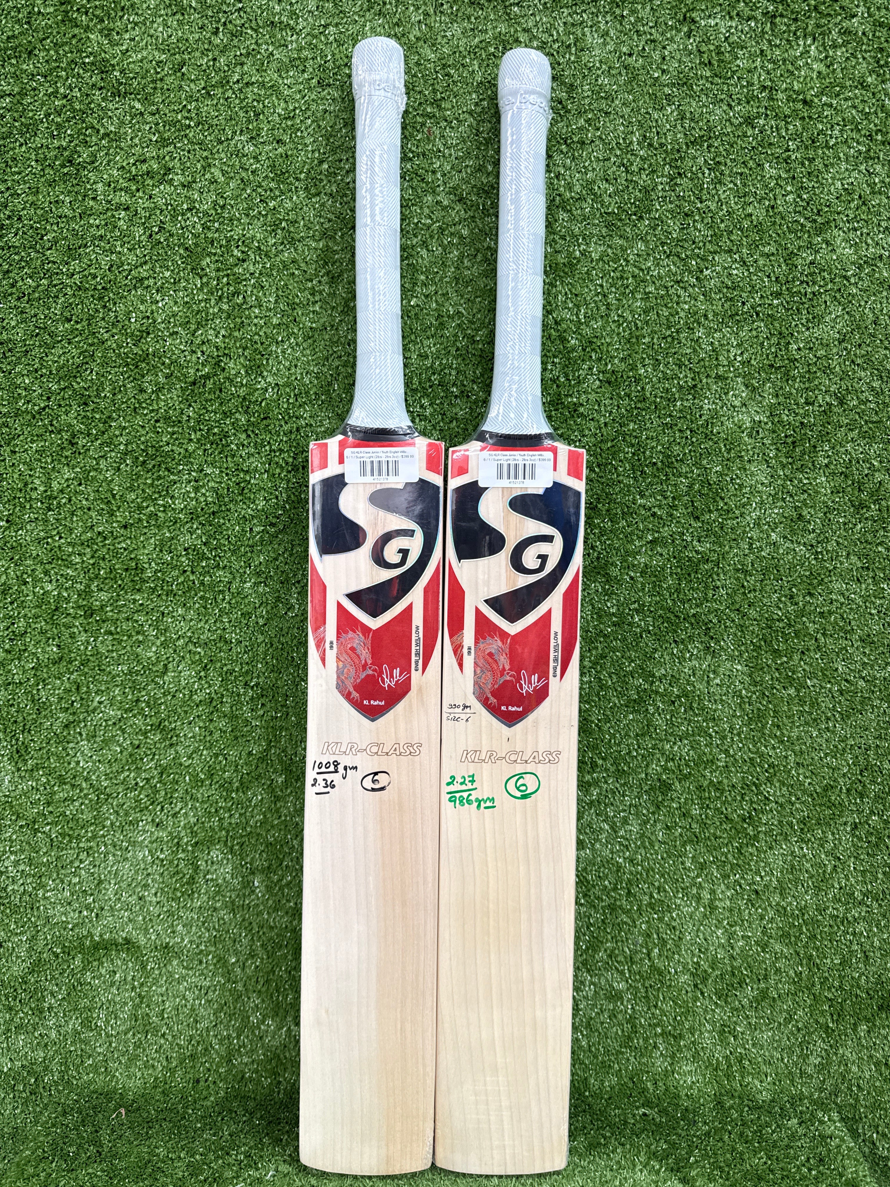 SG KLR-Class Junior / Youth English Willow Players Cricket Bat