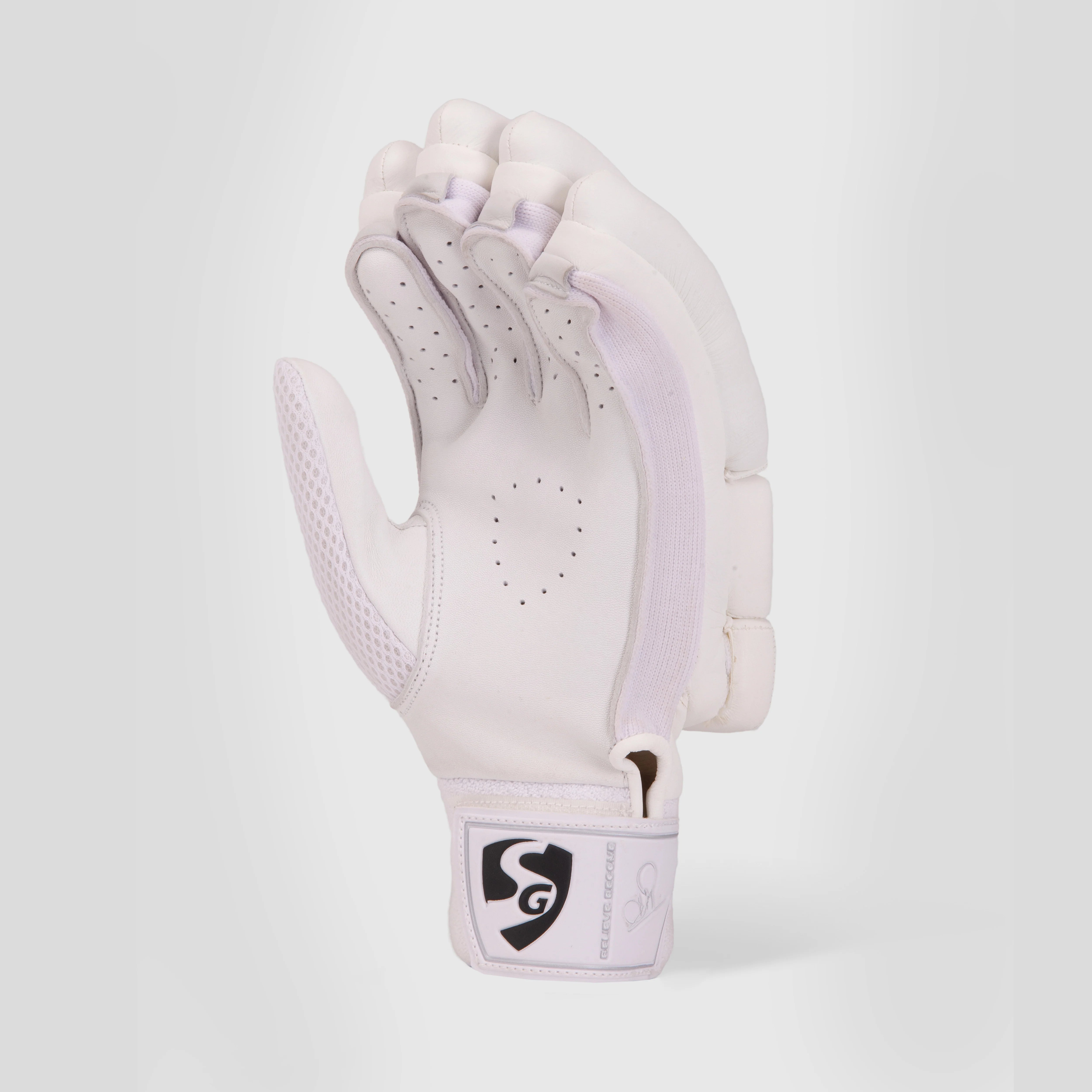 SG HP Lite Junior/Youth Cricket Batting Gloves - Hardik Pandya Series White/Black SG