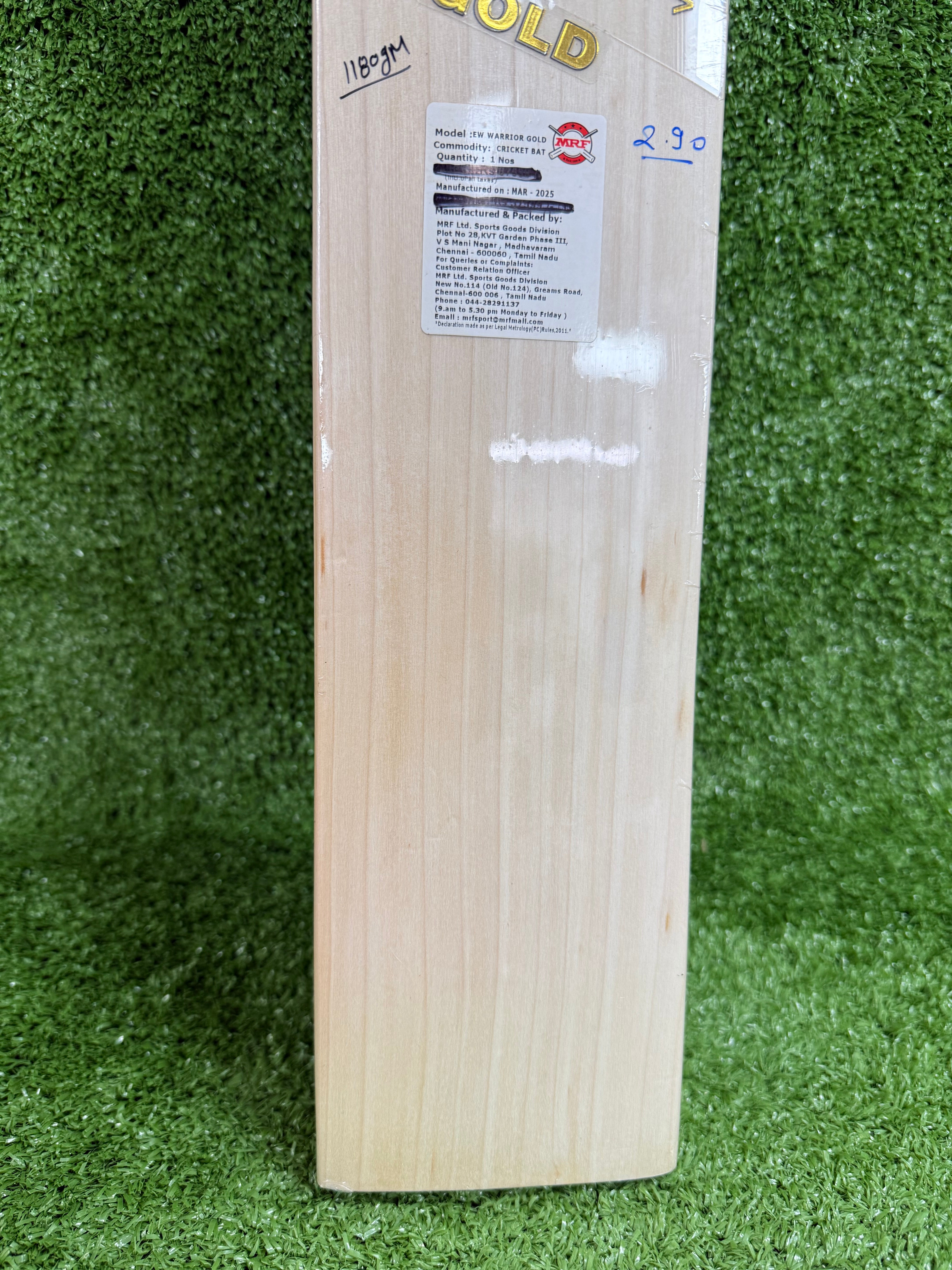 MRF Warrior Gold English Willow Cricket Bat