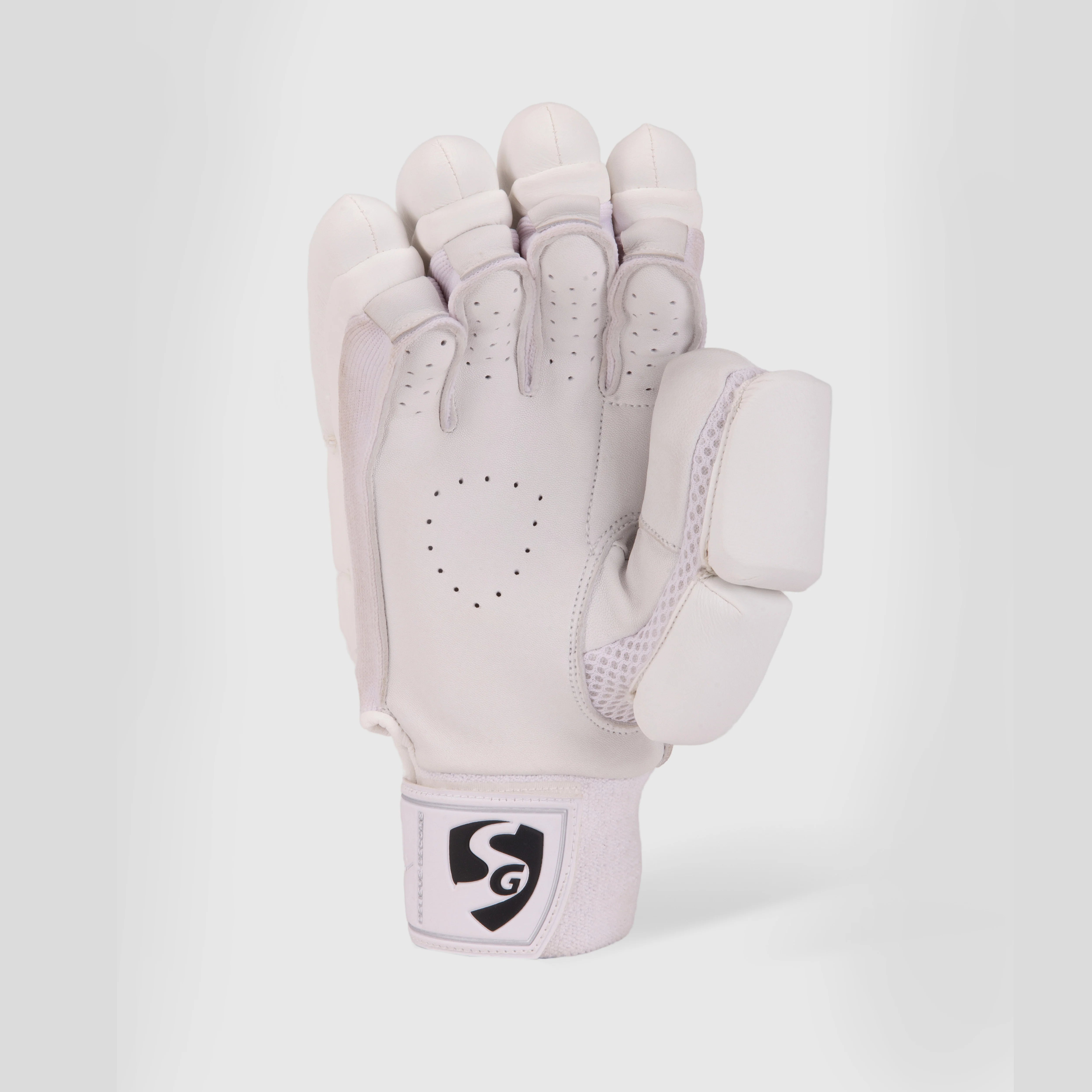 SG HP Lite Junior/Youth Cricket Batting Gloves - Hardik Pandya Series White/Black SG