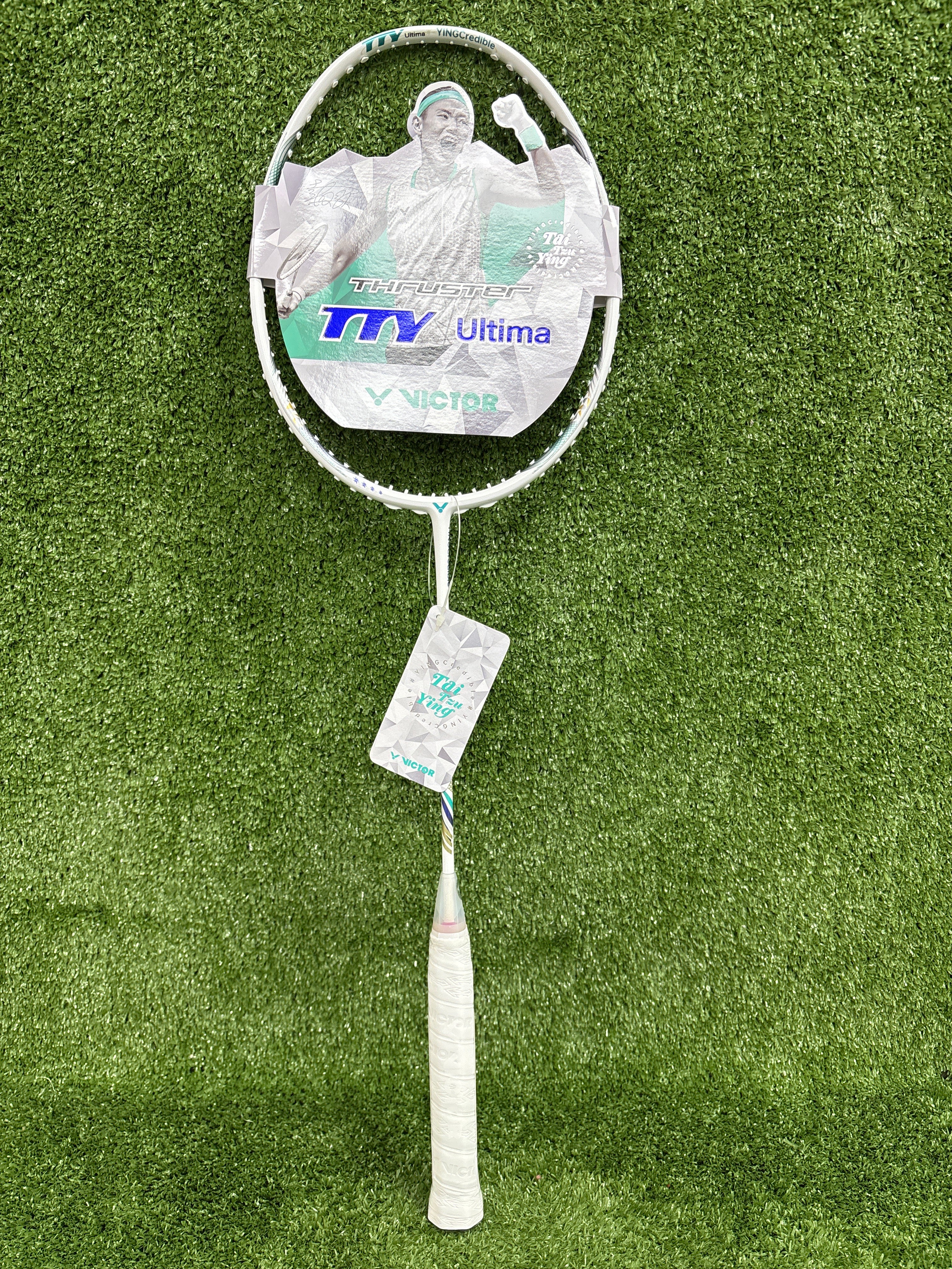 Victor Thruster K TTY Ultima White Badminton Racket - Unstrung