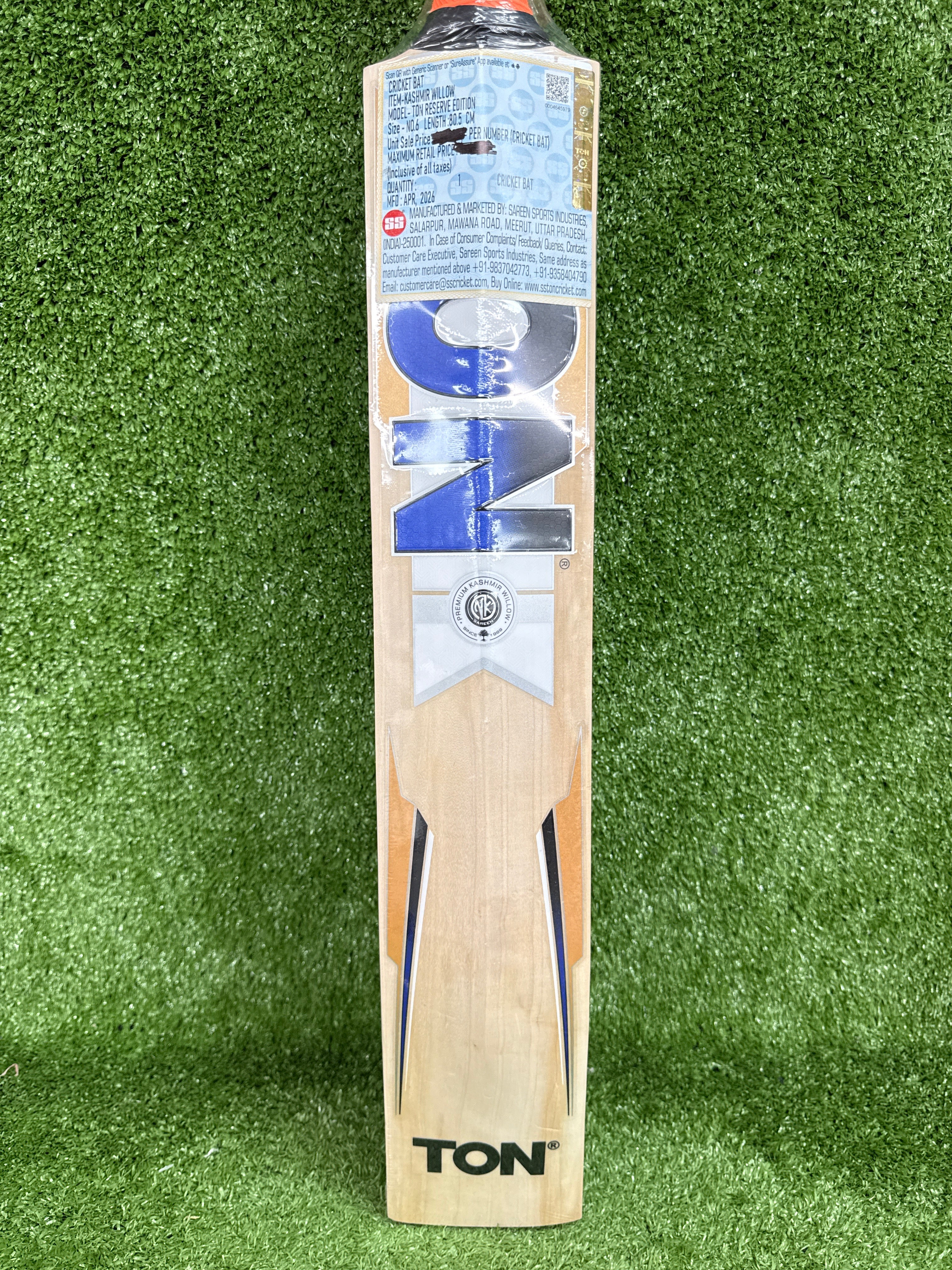 SS Ton Reserve Edition Junior / Youth Kashmir Willow Cricket Bat