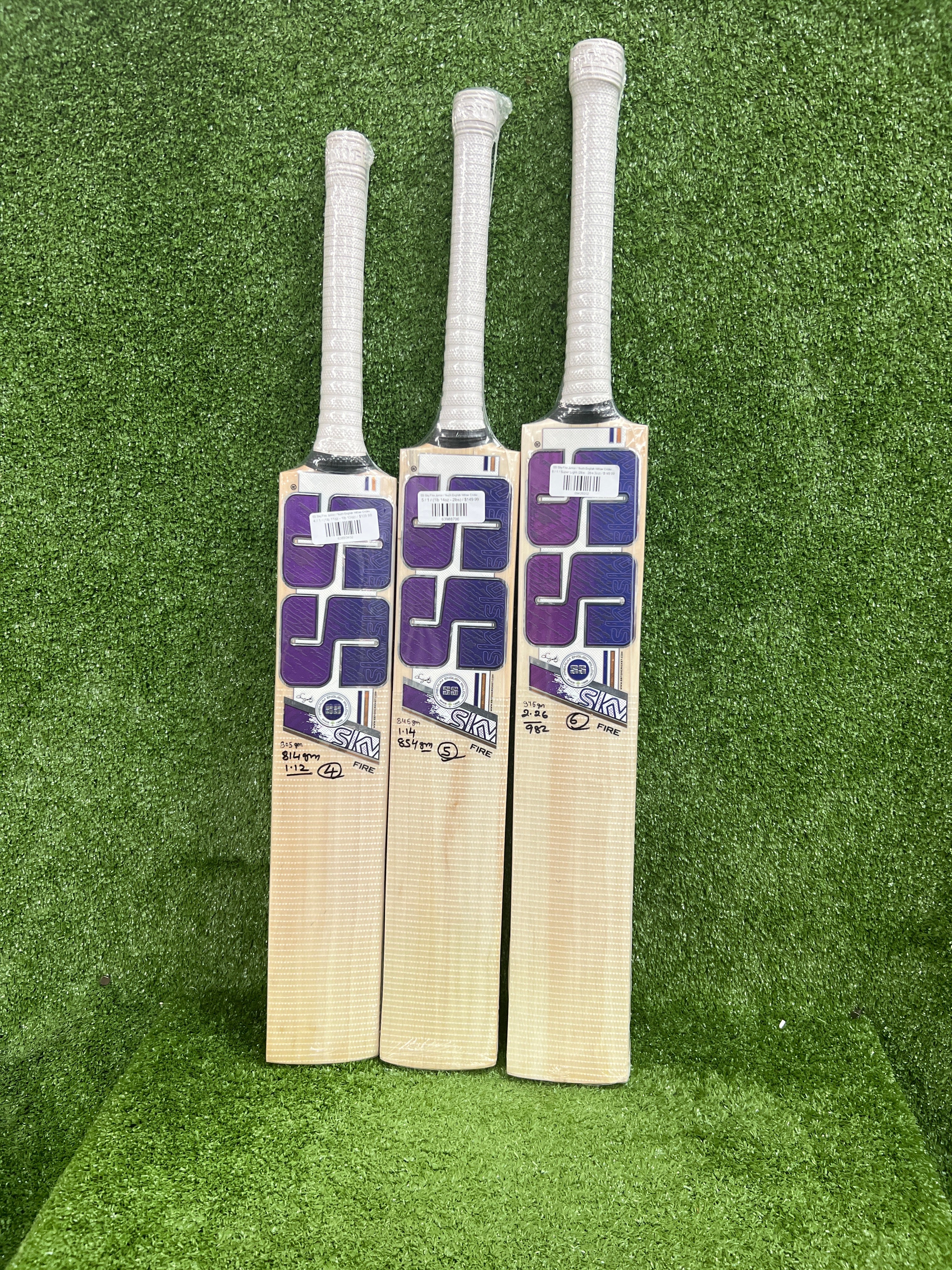 SS Sky Fire Junior / Youth English Willow Cricket Bat