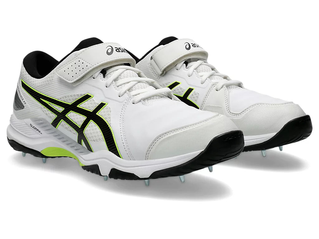 Asics Speed Menace FF White/Black Cricket Metal Spike Shoe