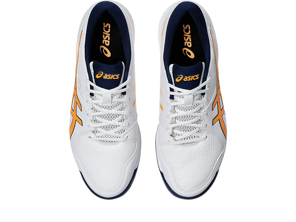 Asics Gel Peake 2 - White/Orange Cricket Shoes