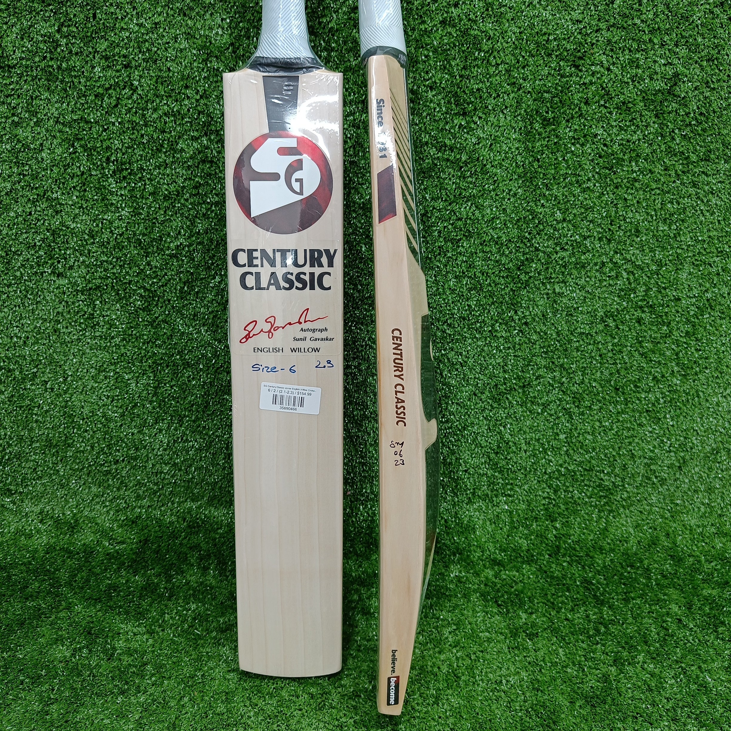 SG Century Classic Junior English Willow Cricket Bat