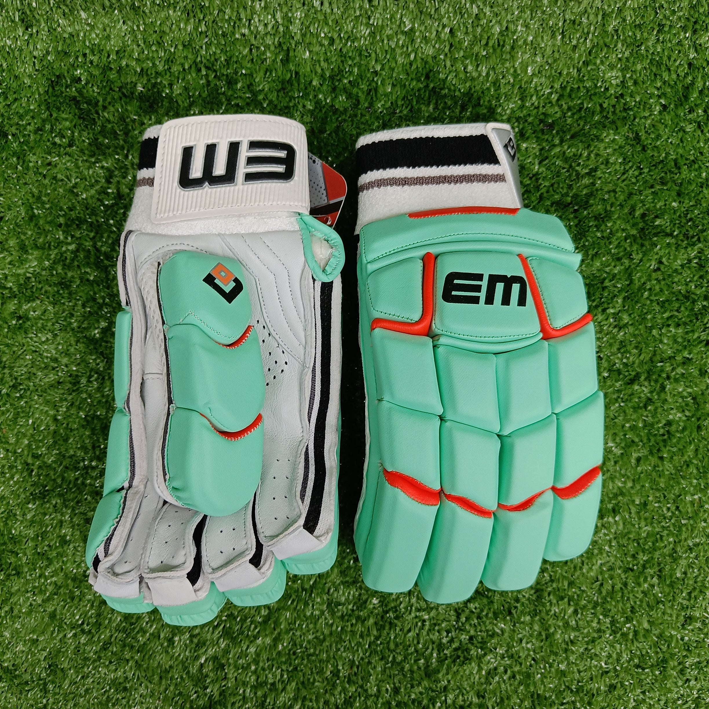 EM GT 1.0 Green Junior / Youth Cricket Batting Gloves