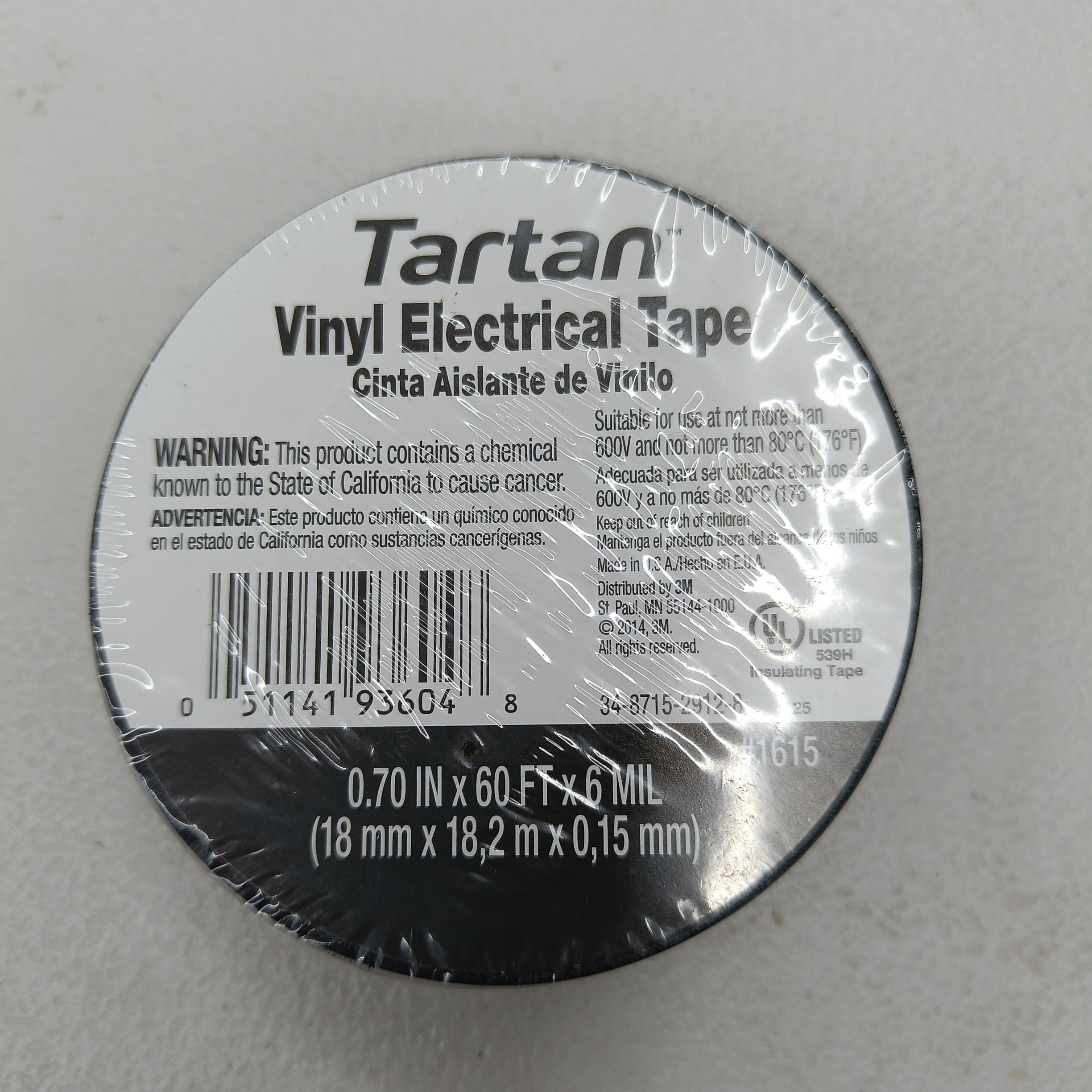 Tartan PVC Electrical Tape(used for bat grips)