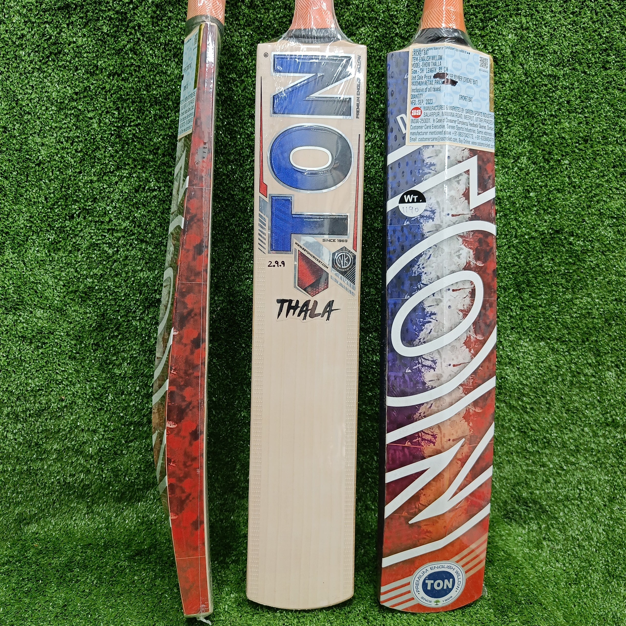 SS TON Dhoni Thala English Willow Cricket Bat