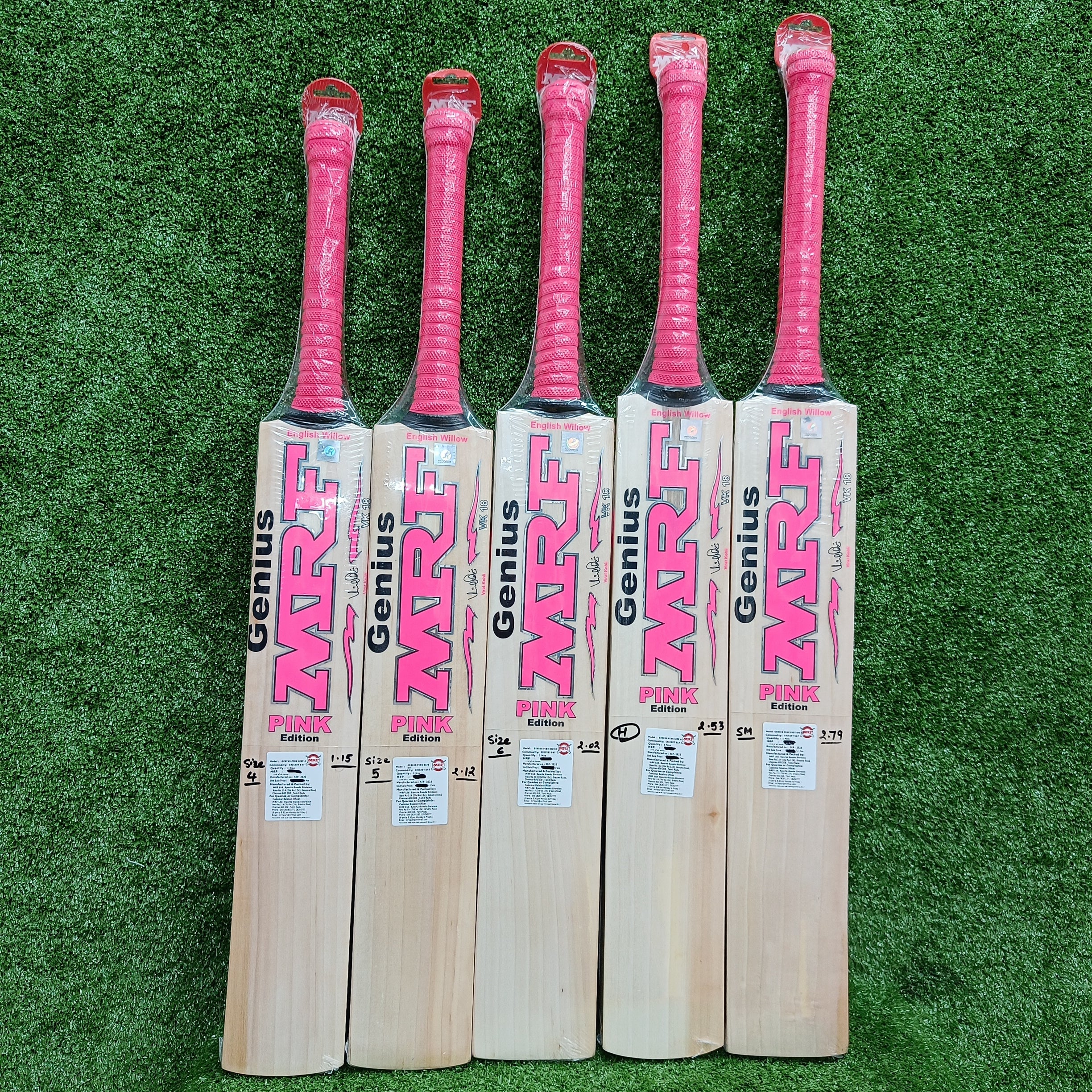 MRF Pink Edition Junior / Youth English Willow Cricket Bat
