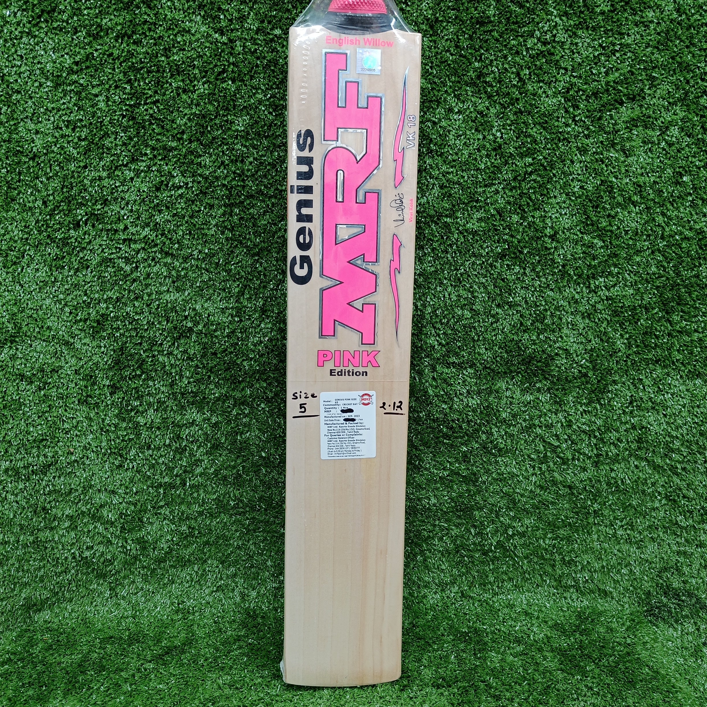 MRF Pink Edition Junior / Youth English Willow Cricket Bat