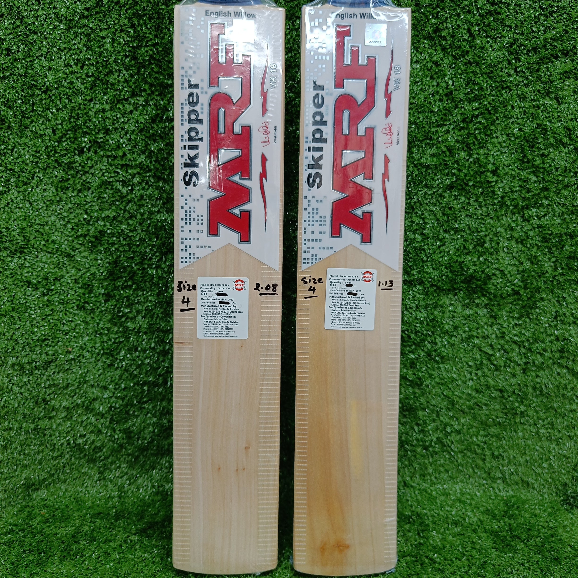 クリケットバット　MRF MRF Skipper Junior / Youth English Willow Cricket Bat