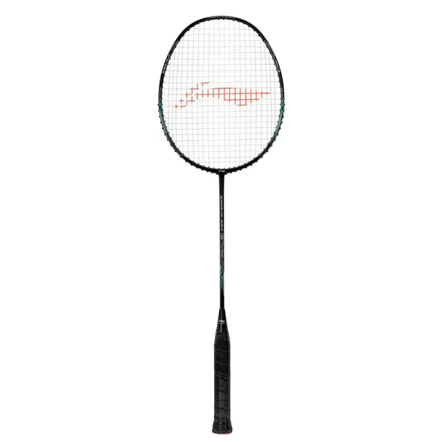 Li-Ning G-Force Superlite Max 10 Black / Silver / Cyan Badminton Racket Prestrung - Made in China