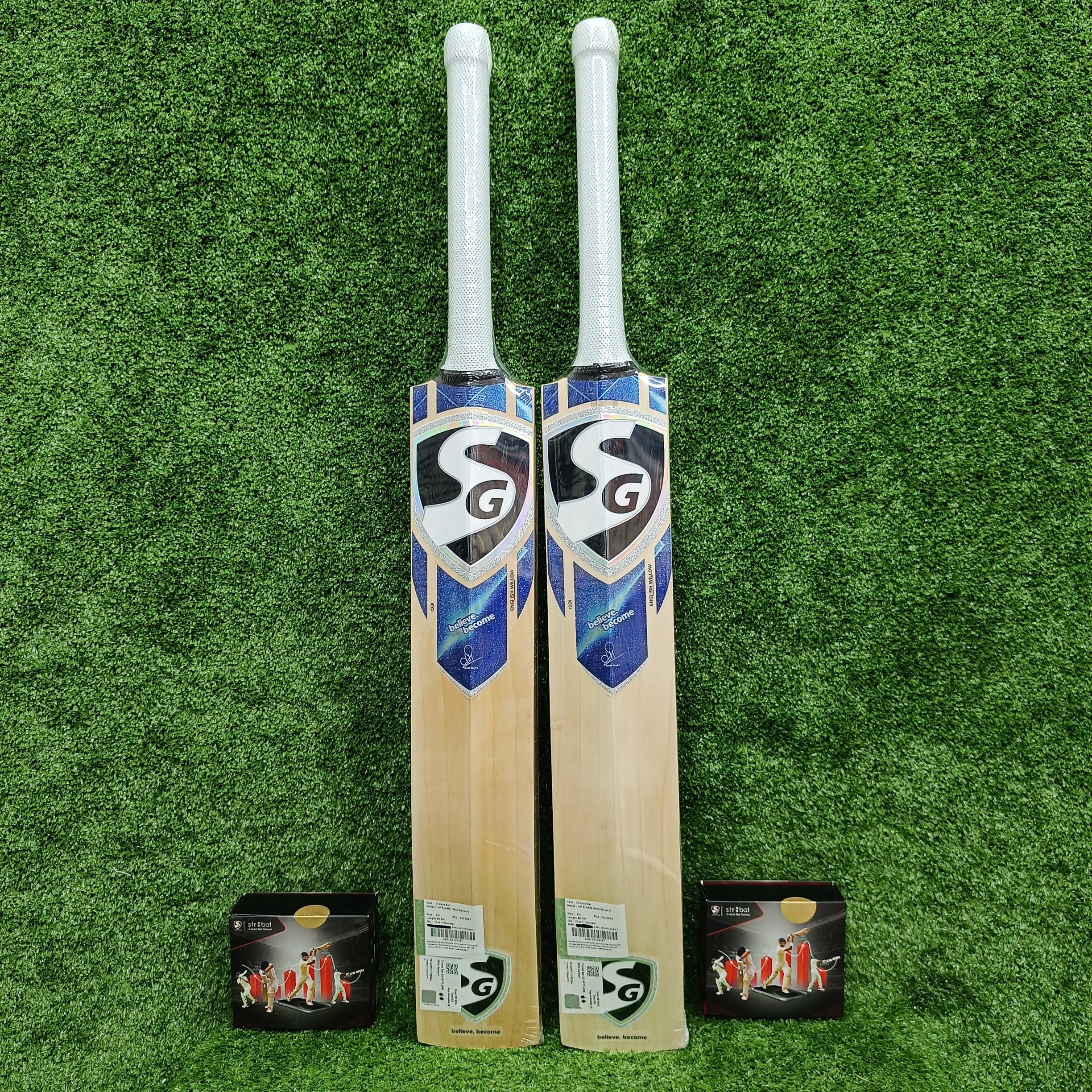 SG HP Flame English Willow Cricket Bat (With SG|Str8bat Sensor) 5