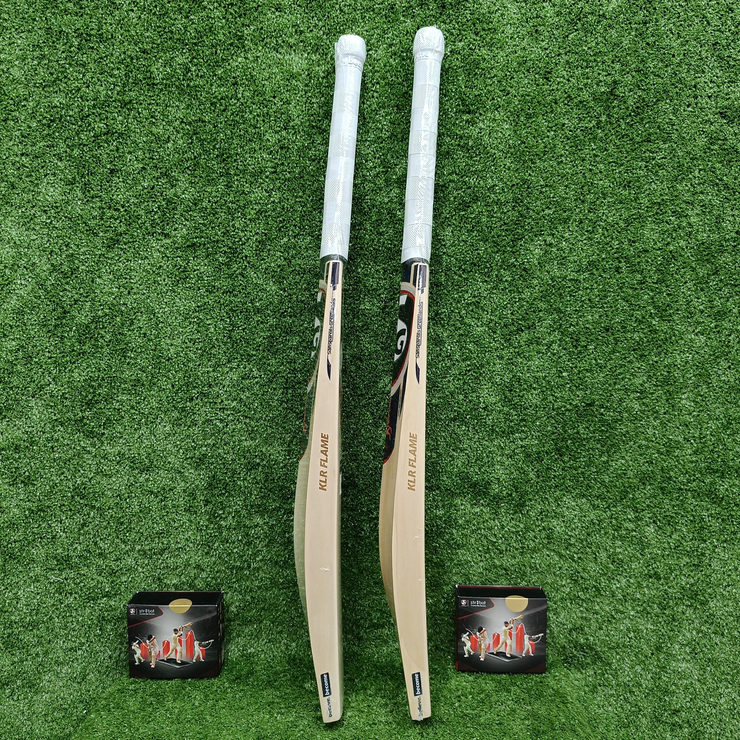 SG KLR Flame English Willow Cricket Bat (With SG|Str8bat Sensor)