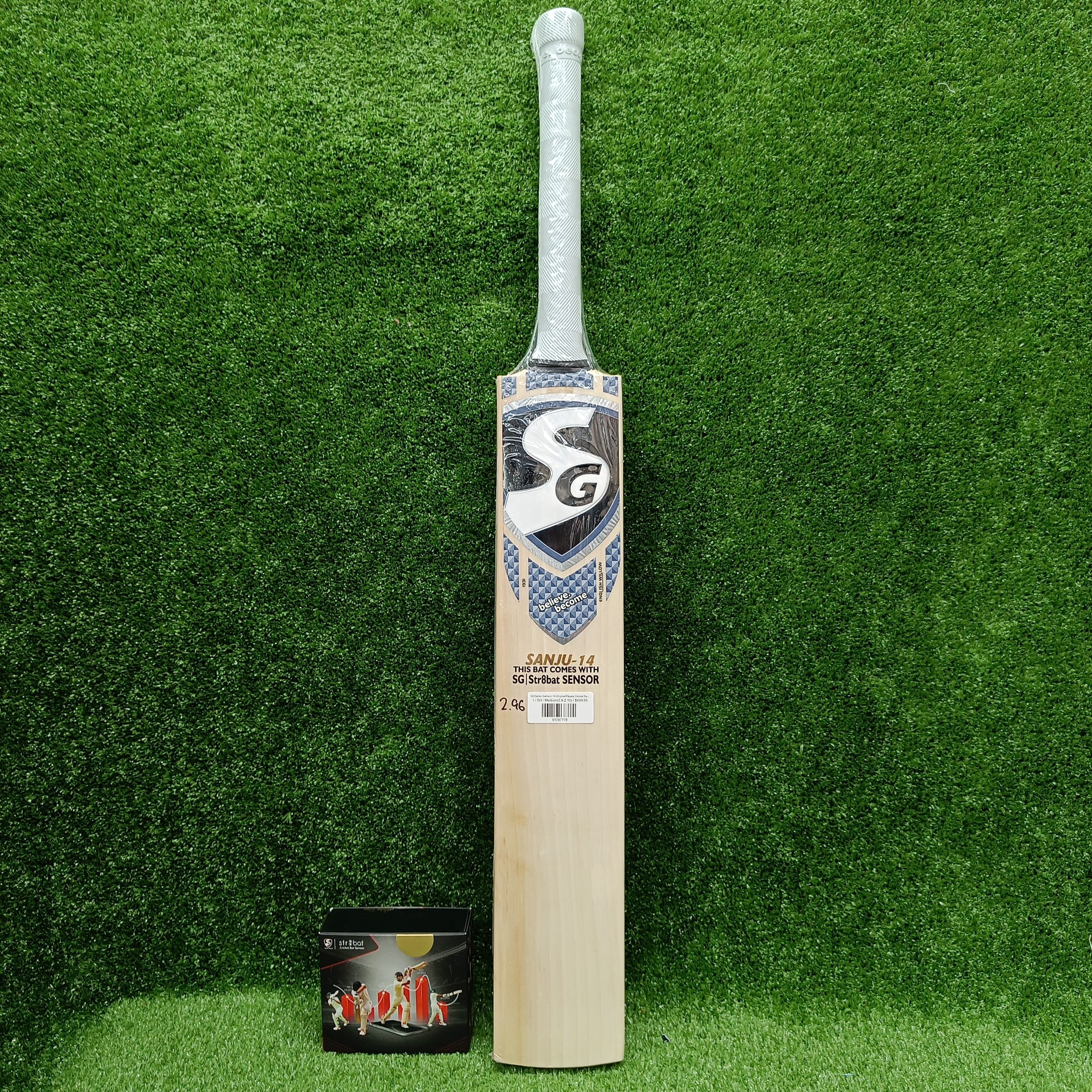 SG Sanju Samson 14 Original Players Cricket Bat (With SG|Str8bat Sensor)