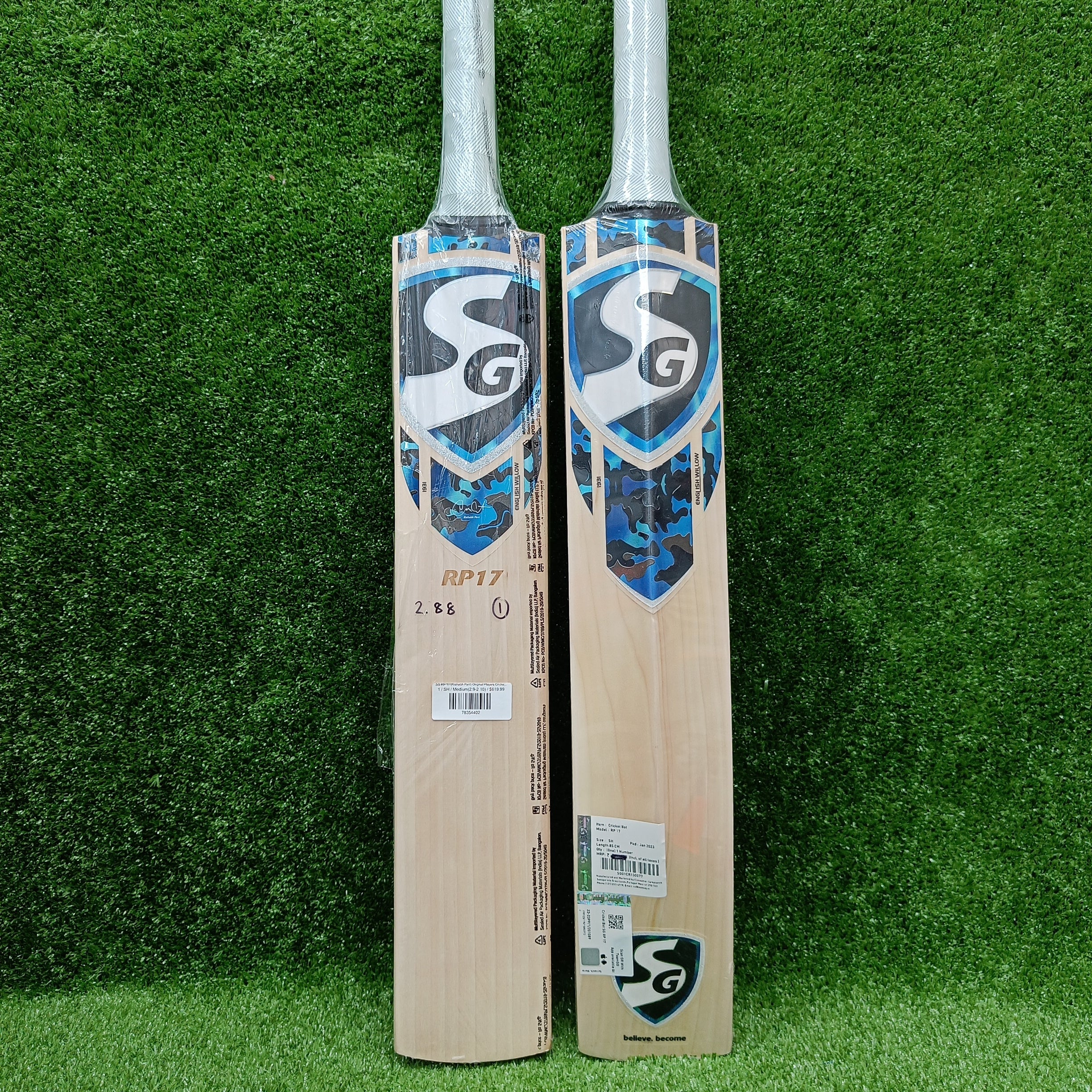 SG RP 17 (Rishabh Pant) Original Players Cricket Bat