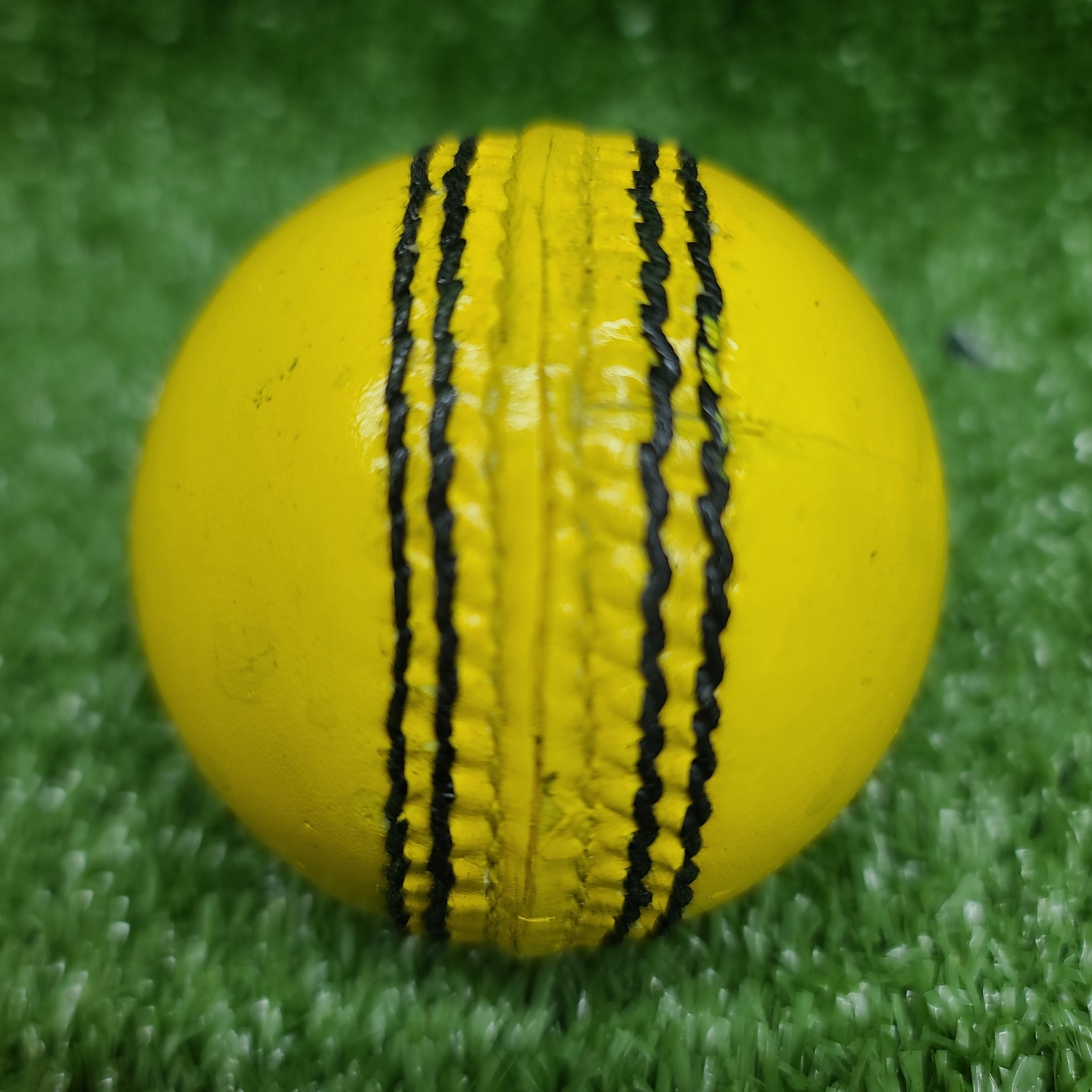 Raydn Yellow Indoor Cricket Leather Ball