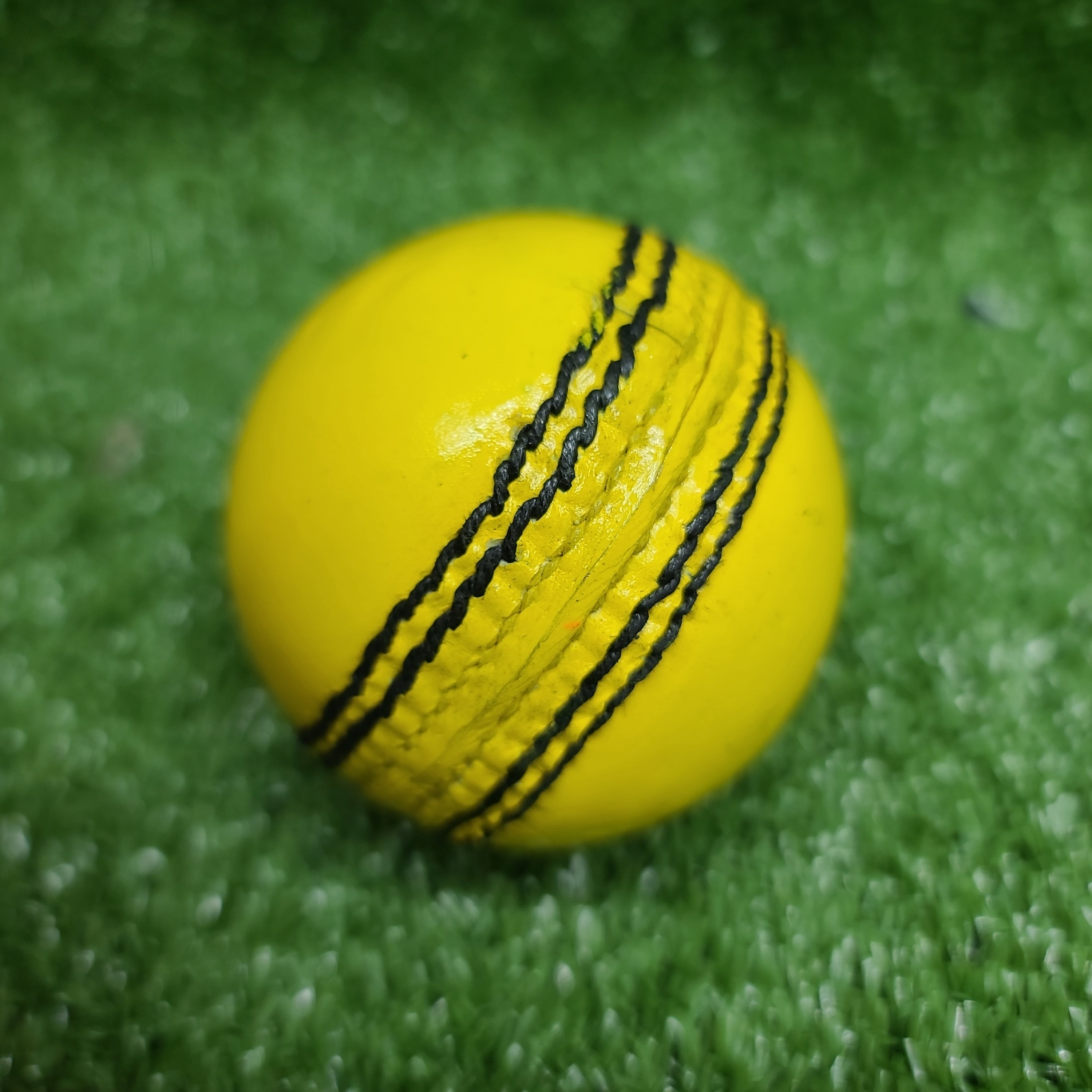 Raydn Yellow Indoor Cricket Leather Ball
