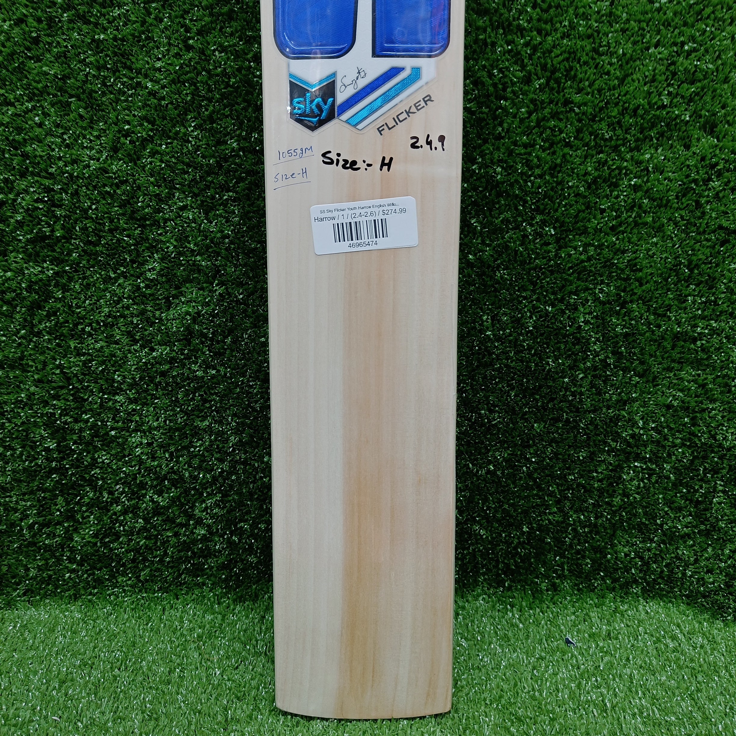 SS Sky Flicker Youth Harrow English Willow Cricket Bat