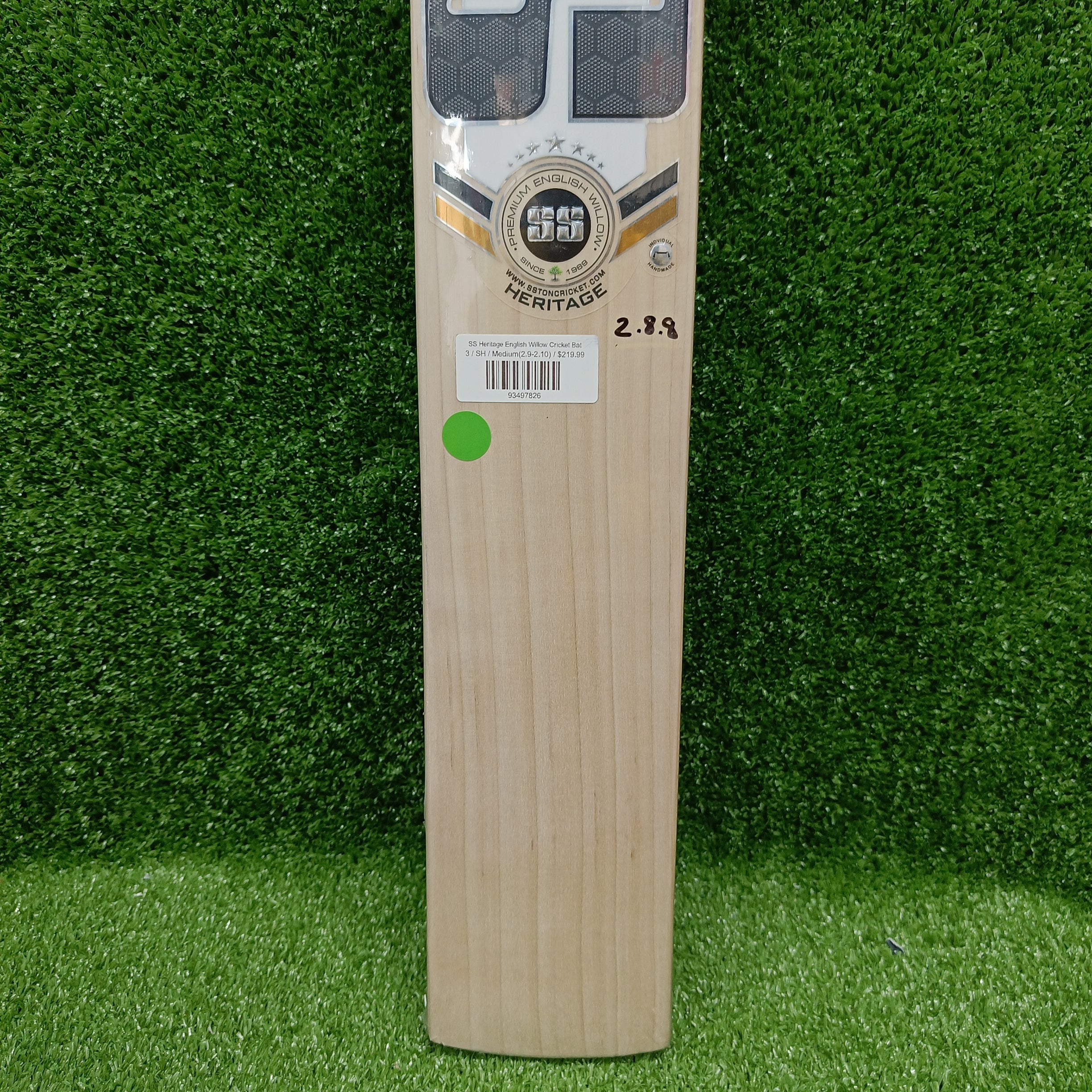 SS Heritage English Willow Cricket Bat