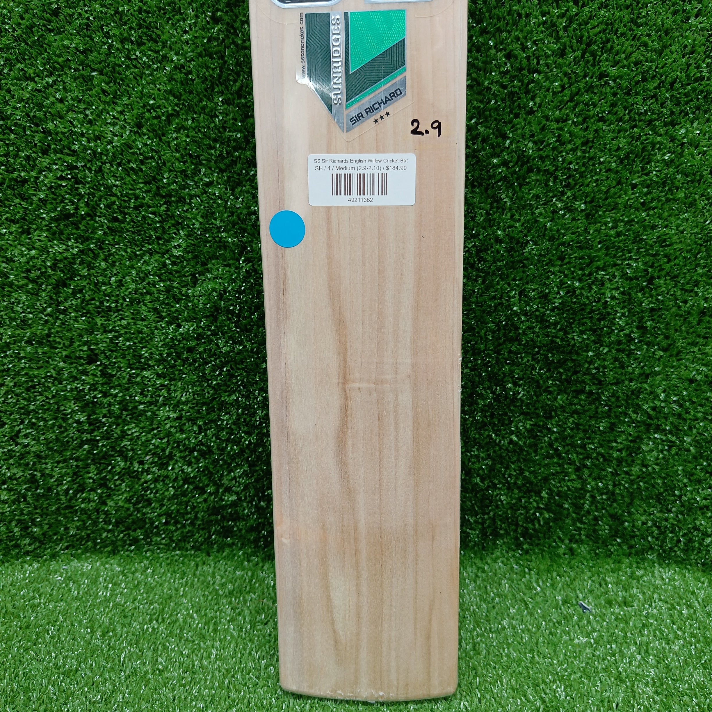 SS Sir Richards English Willow Cricket Bat Green