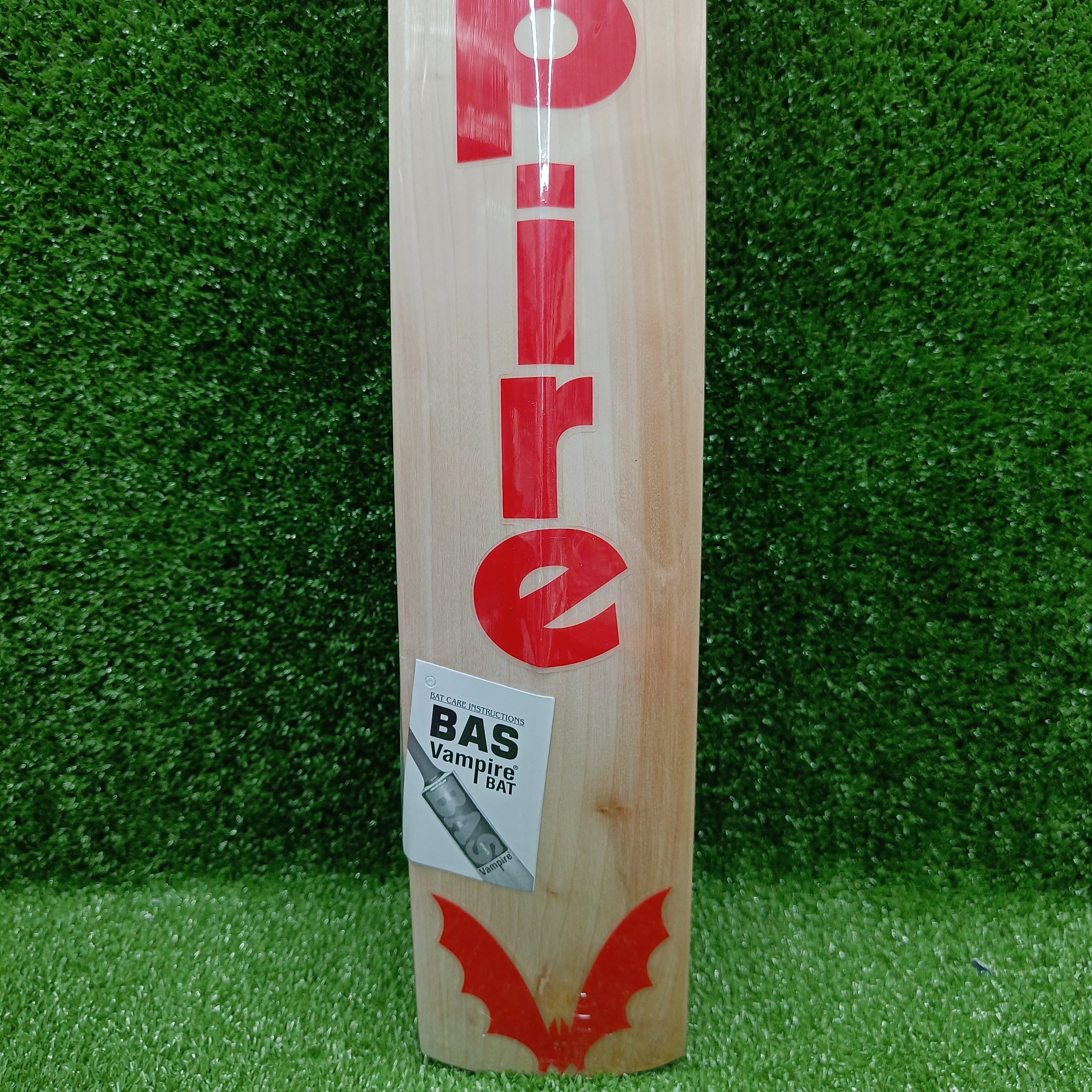 BAS MSD Retro Red English Willow Cricket Bat