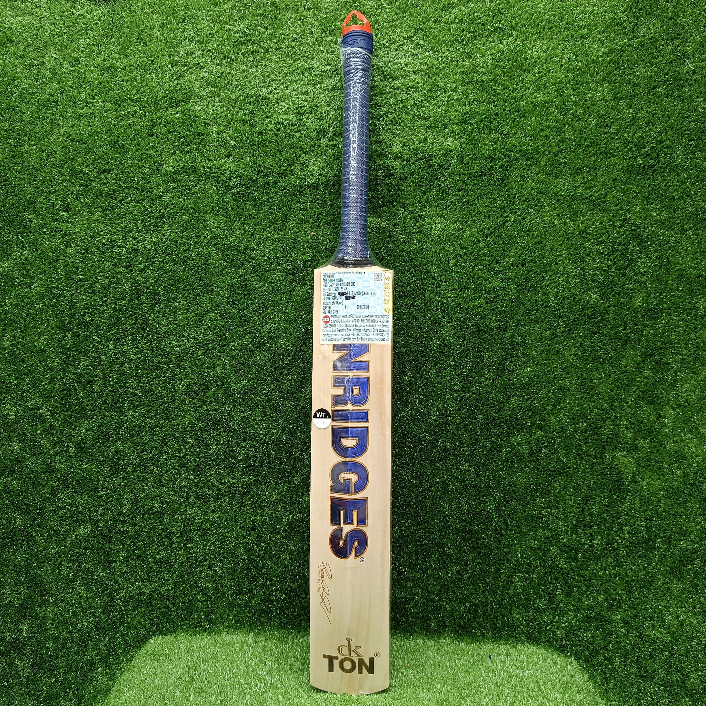 SS Vintage Finisher One (Dinesh Karthik) English Willow Cricket Bat Dark Blue