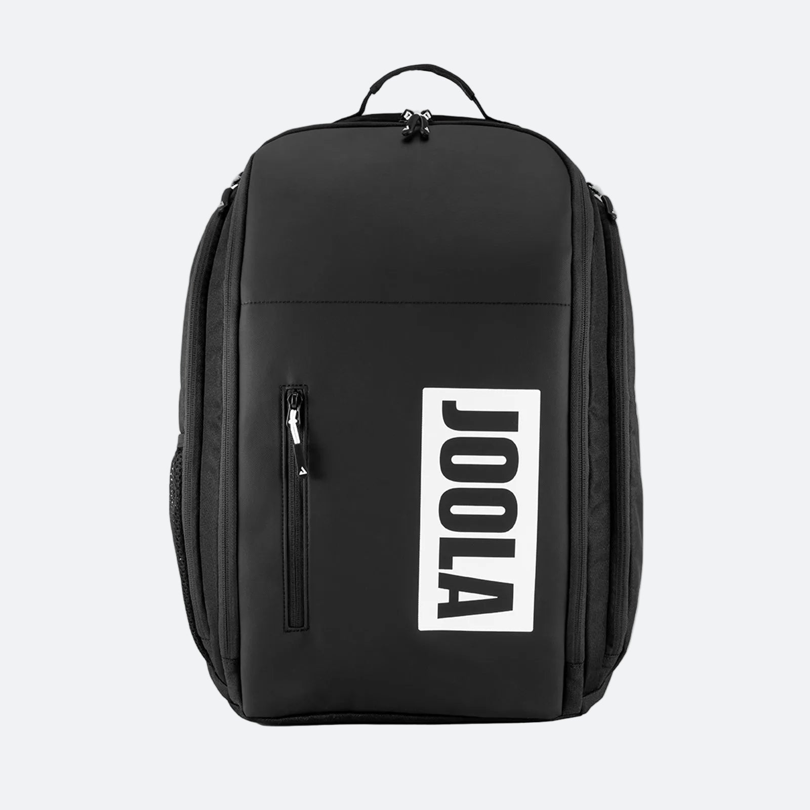 JOOLA Vision II pickleball backpack in Black and White, front view