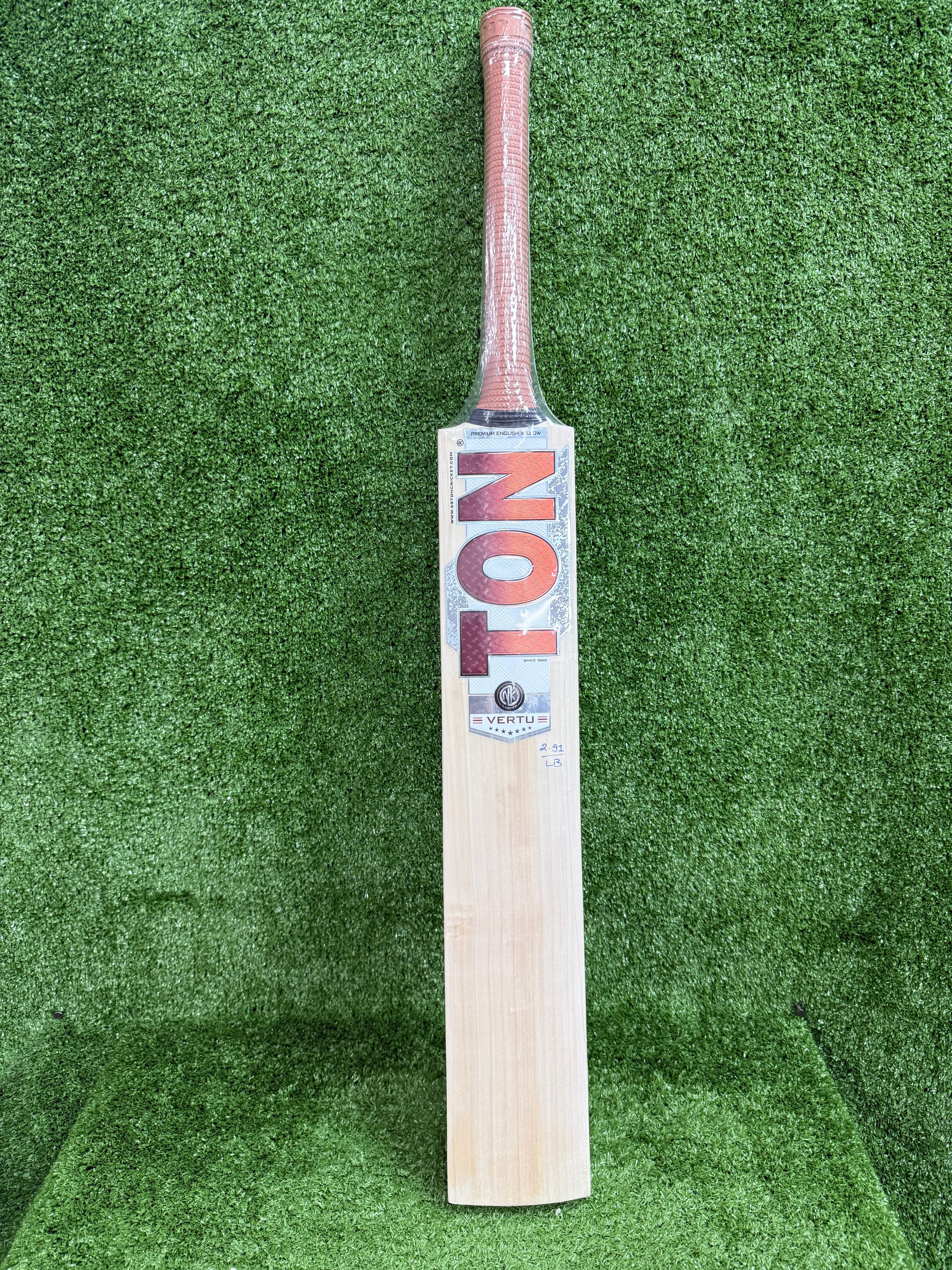 SS Ton Vertu English Willow Cricket Bat Long Blade