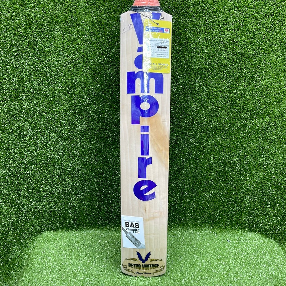 BAS MSD Player Retro Vintage English Willow Cricket Bat