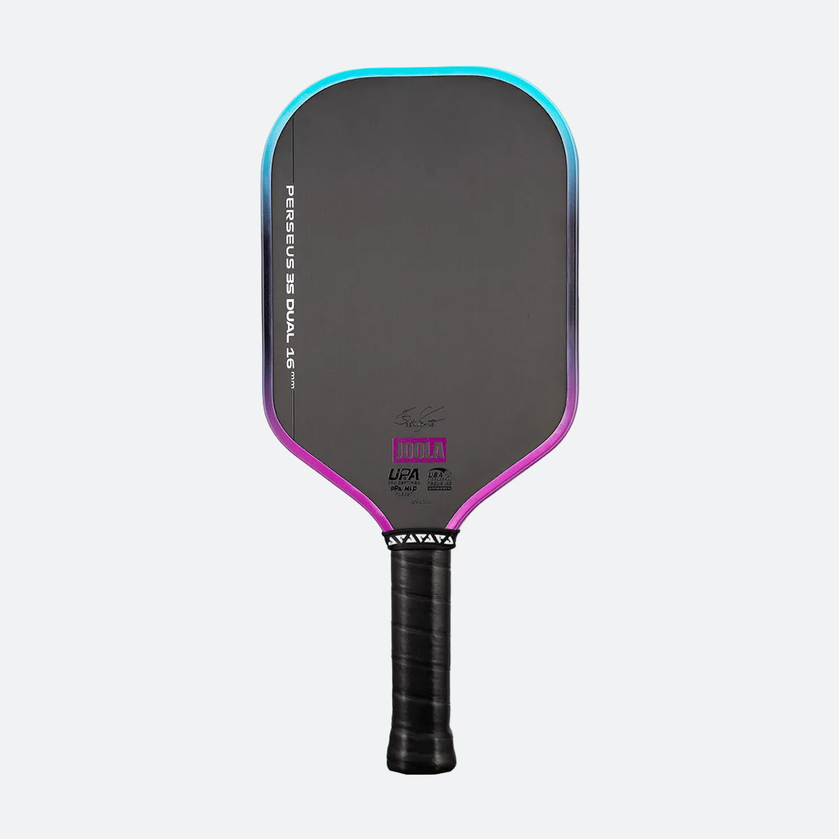 JOOLA Perseus Pro 3S Dual 16mm pickleball paddle, front view