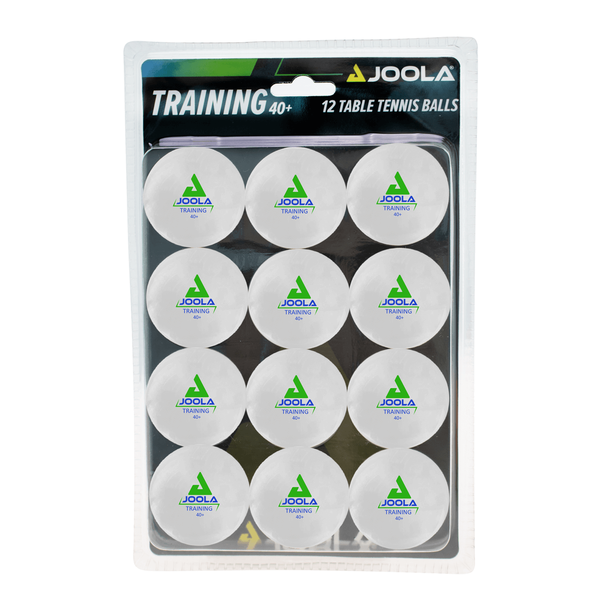 JOOLA Advanced Training ABS 40+ table tennis balls, white 12 pack