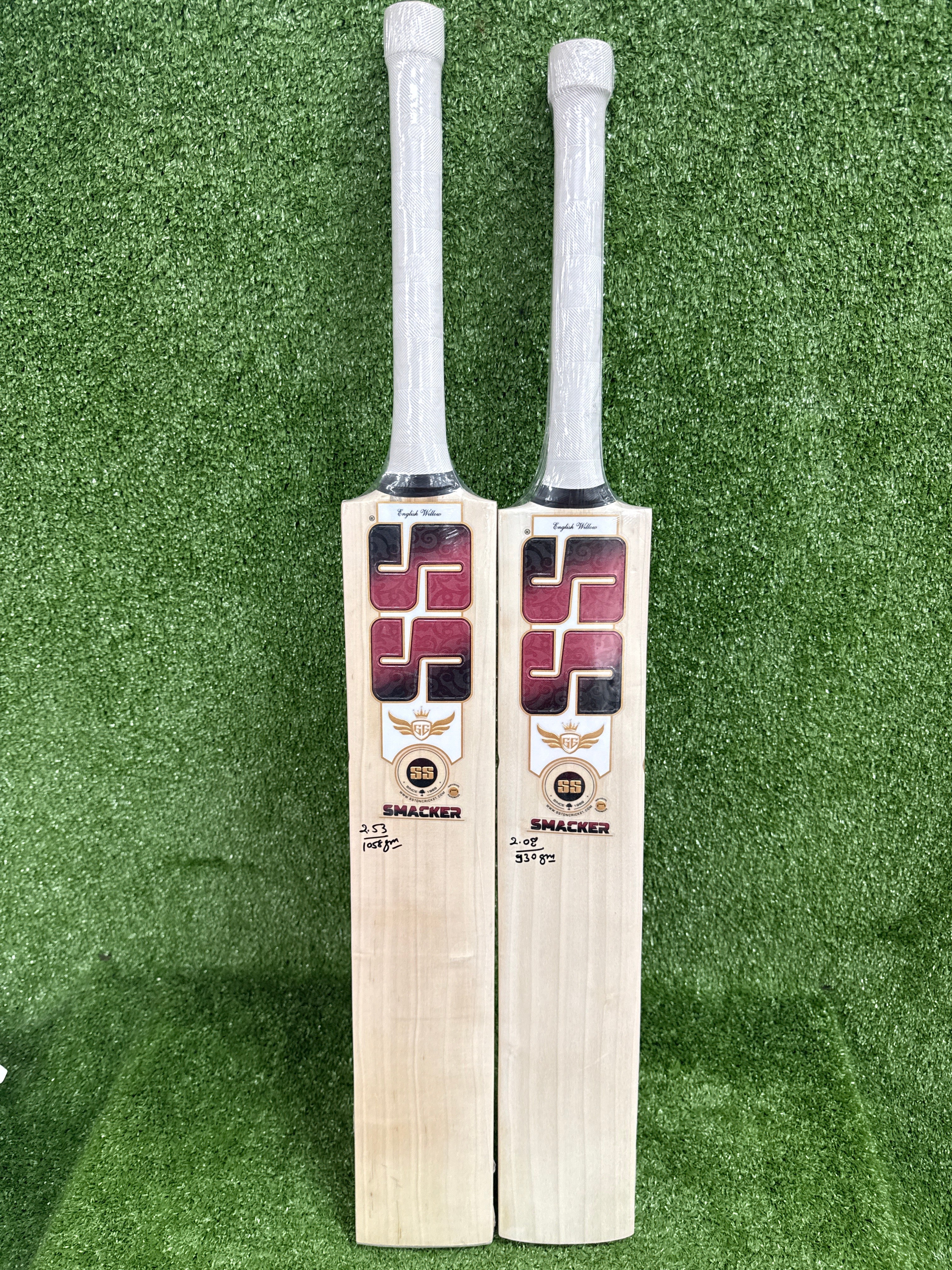 SS GG Smacker Youth Harrow English Willow Cricket Bat (Red Sticker)