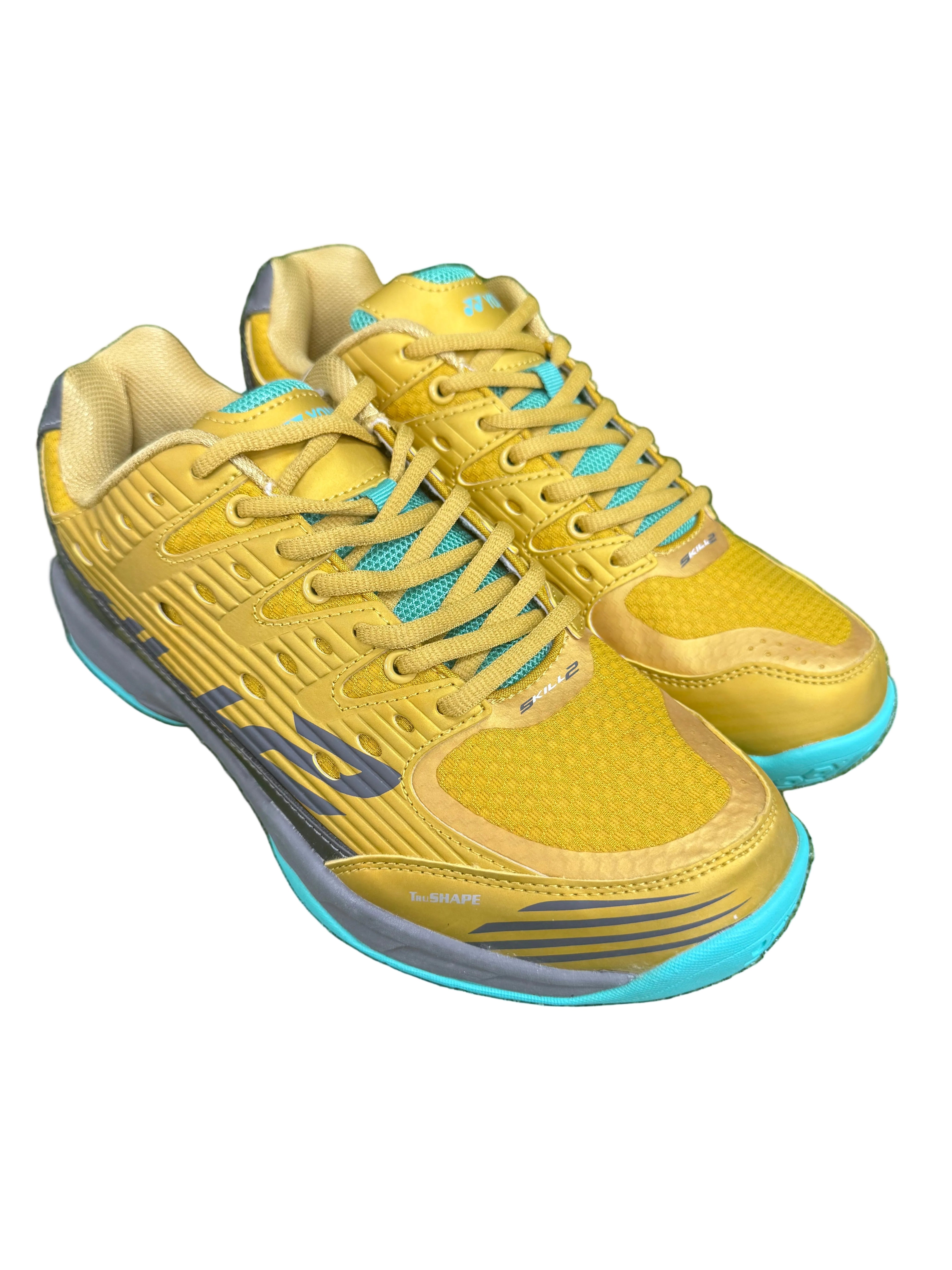 Yonex Tour Skill 2 Badminton Shoes – Non-Marking | Sand Yellow / Metiorite