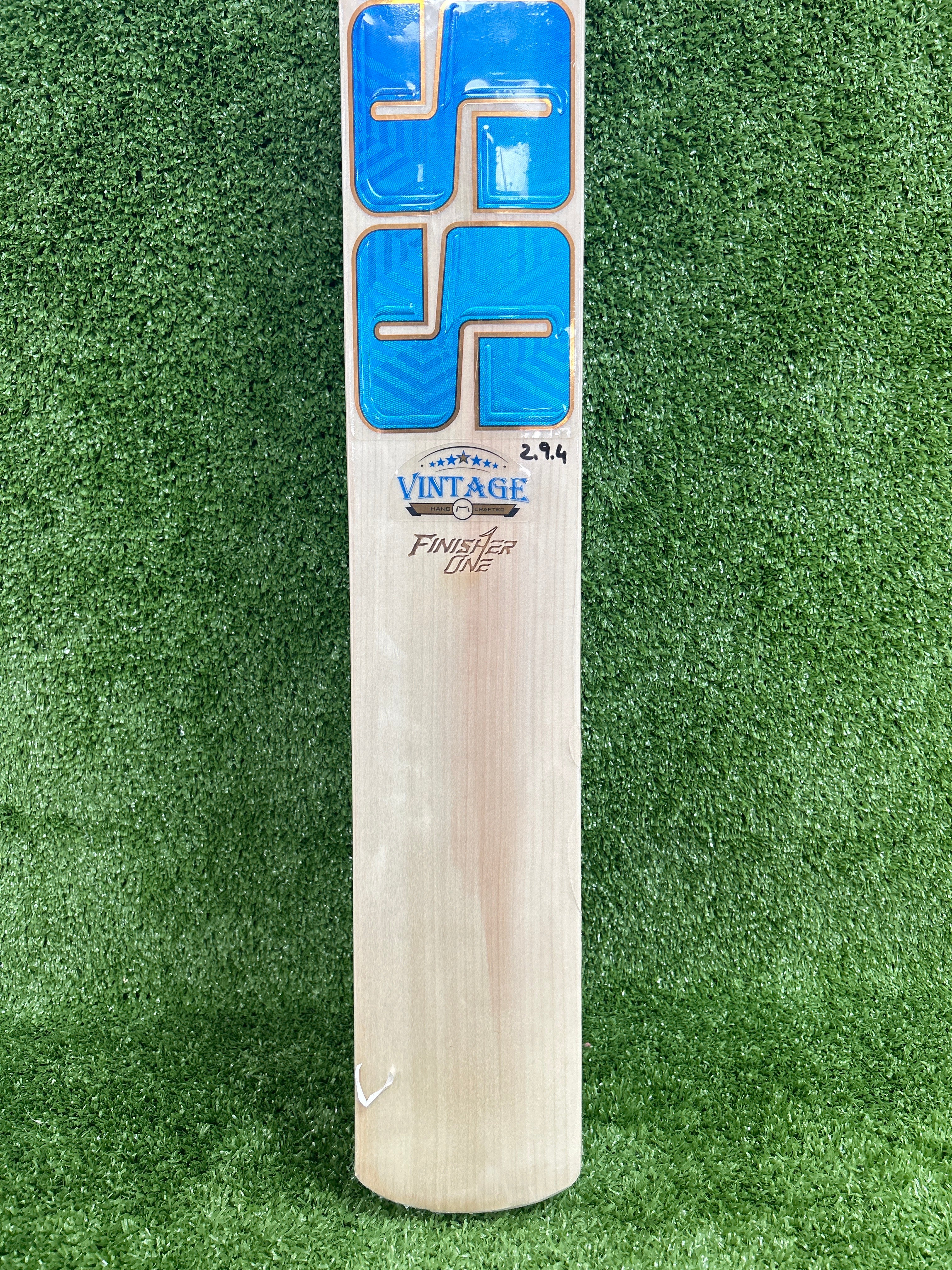 SS Vintage Finisher One (Dinesh Karthik) English Willow Cricket Bat Light Blue