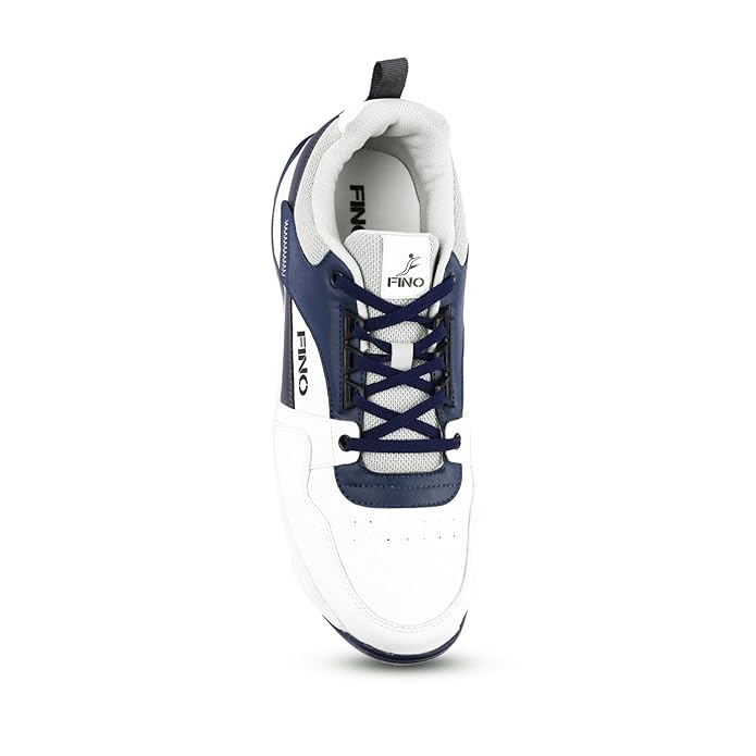 FINO C-12 Dark Gray / Navy Blue Cricket Shoes