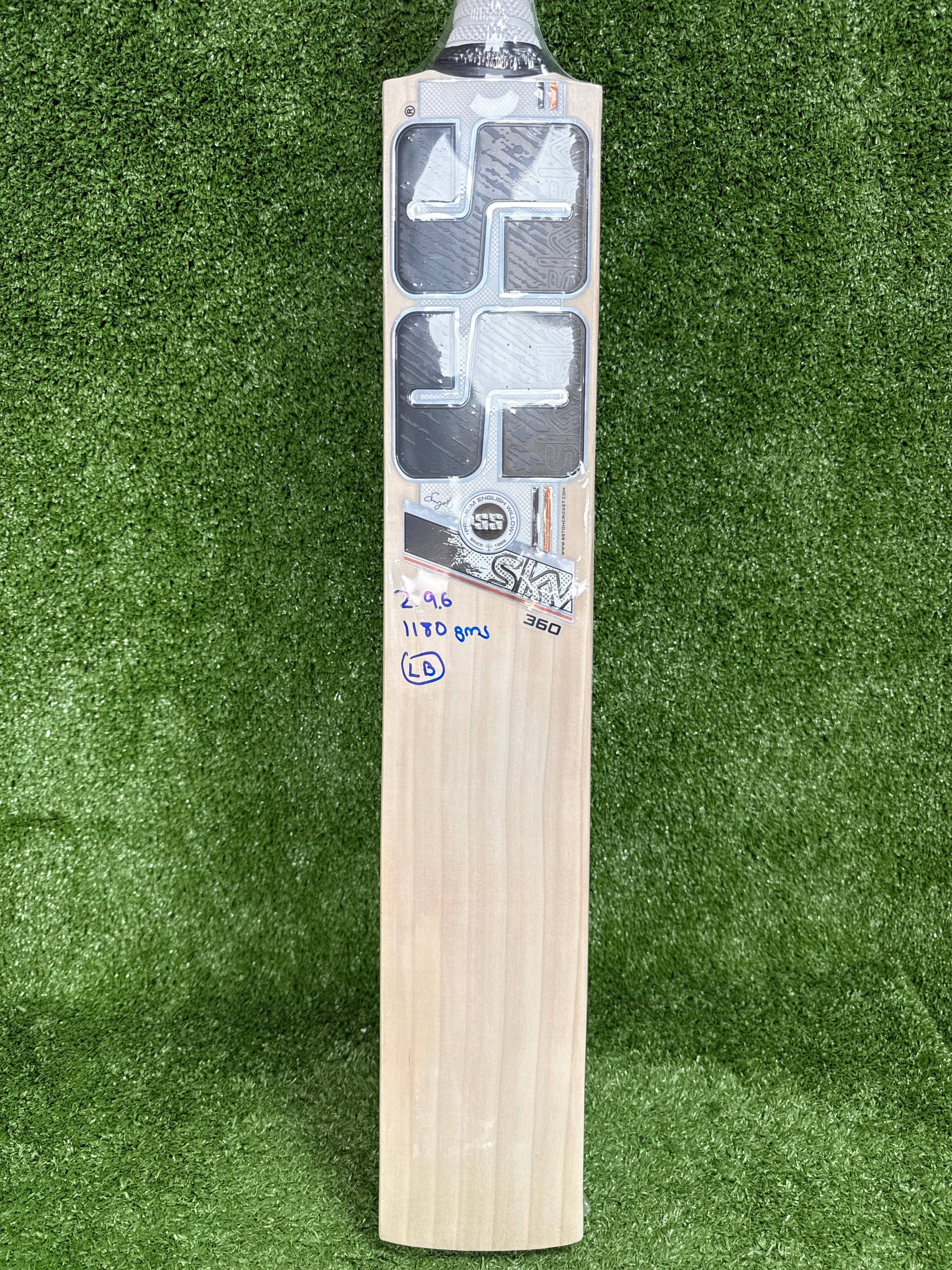 SS Sky 360 English Willow Cricket Bat - Long Blade by SS - side view - TopCricketStore
