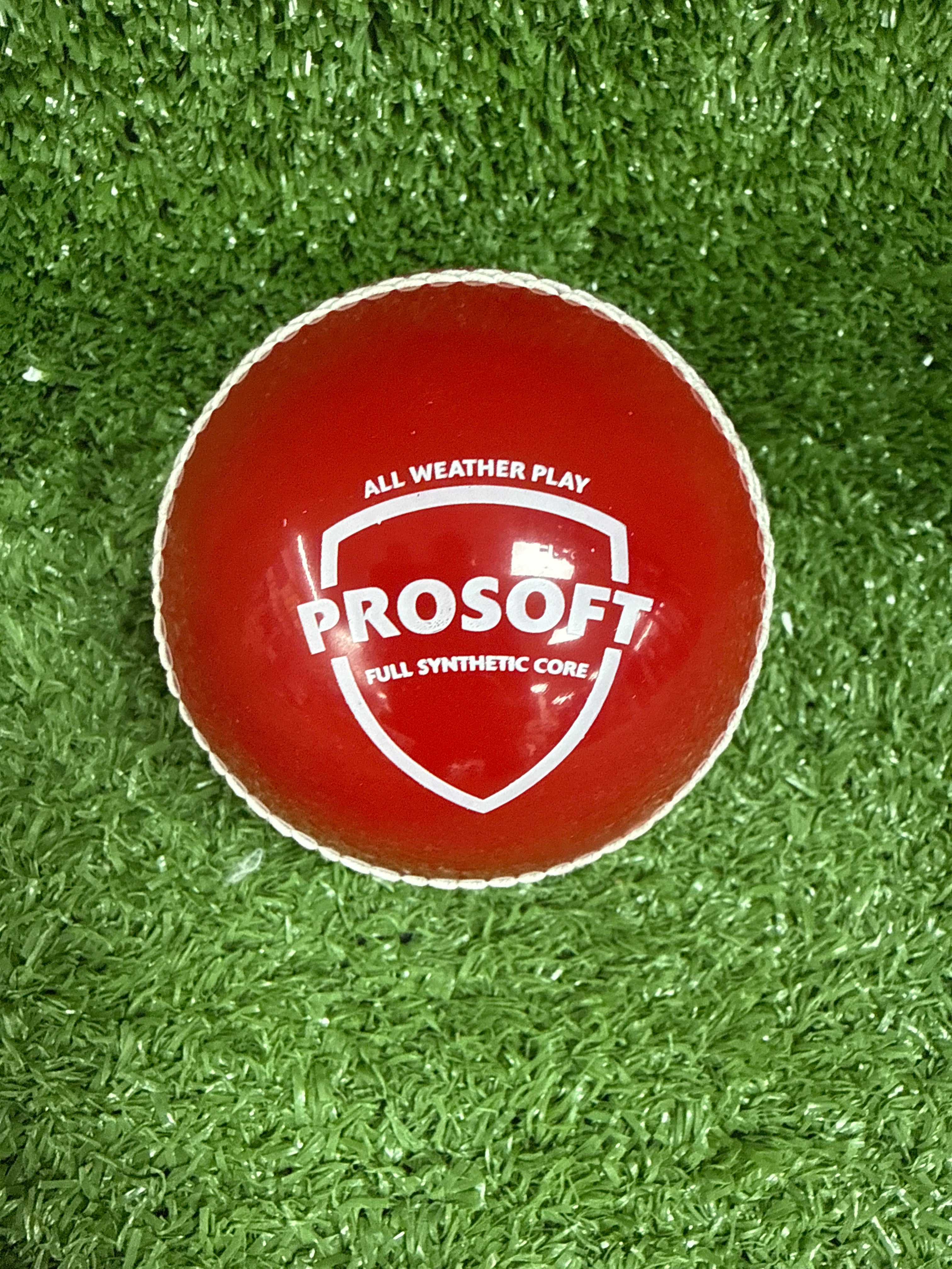 SG Prosoft Cricket Ball 136gms by SG - back view - TopCricketStore