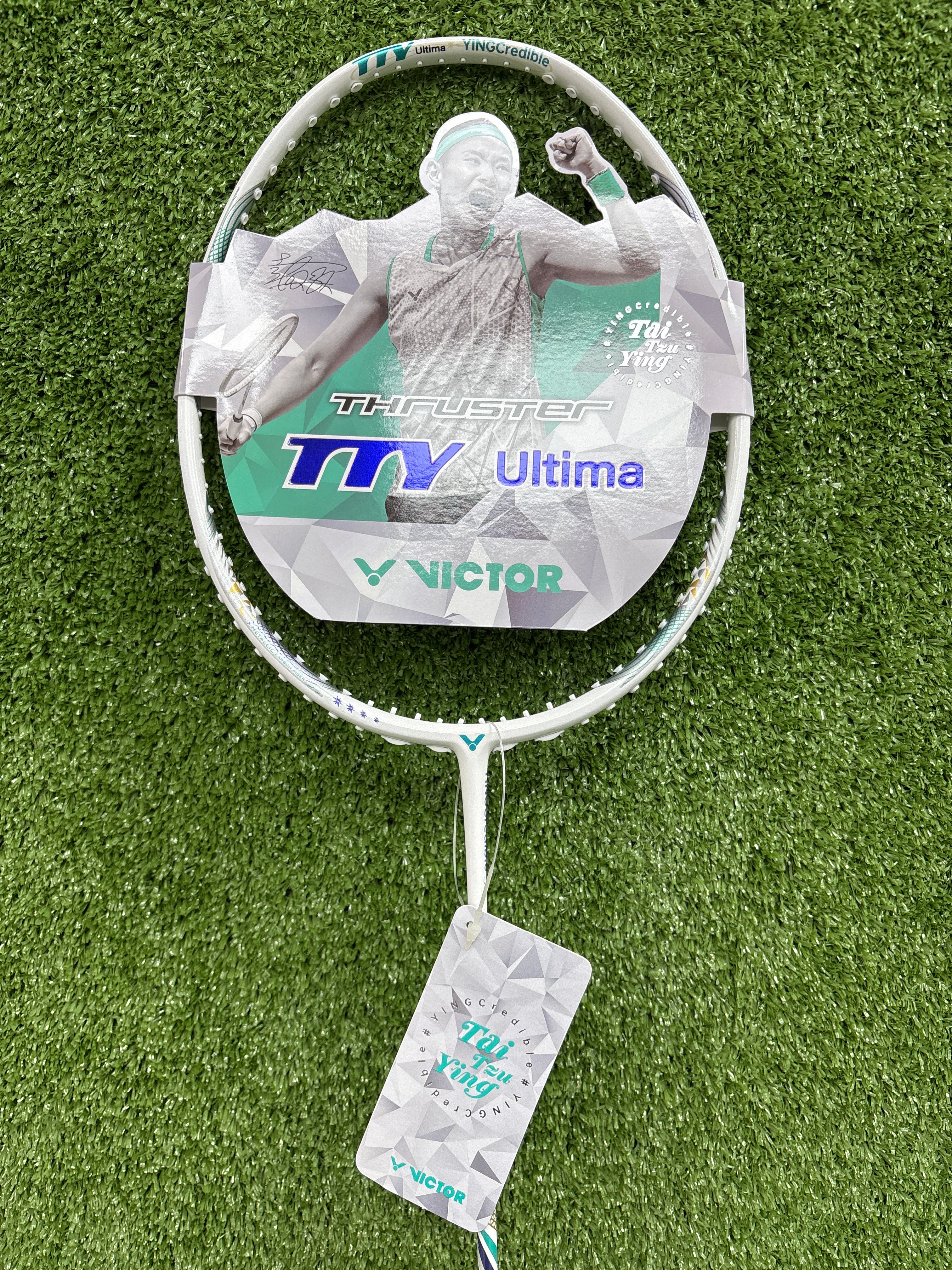 Victor Thruster K TTY Ultima White Badminton Racket - Unstrung